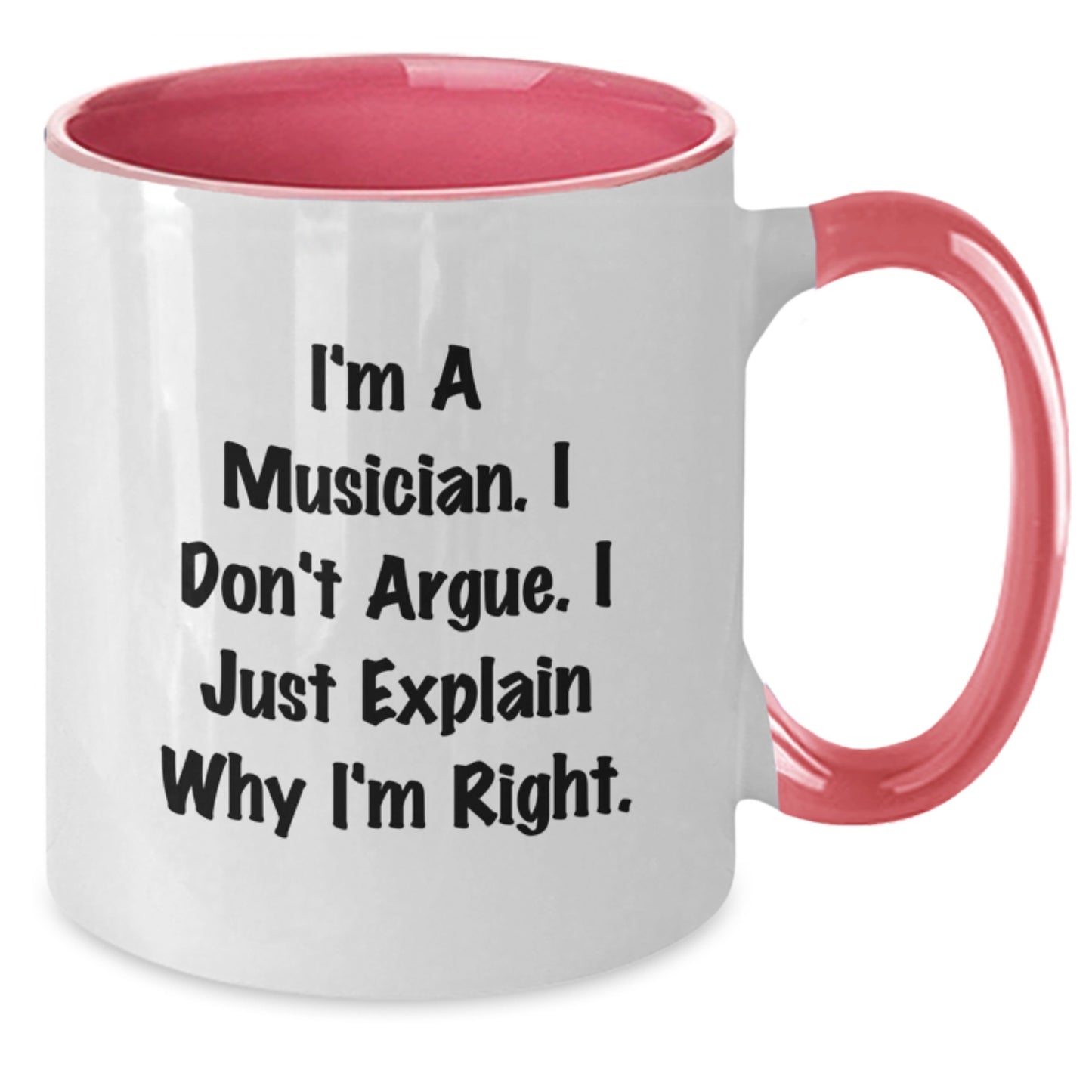 Funny Musician Gifts from Friends, Inspirational Two Tone Coffee Mug for Musician Men, Unique Graduation Unique Gifts for Musician Women - Additional