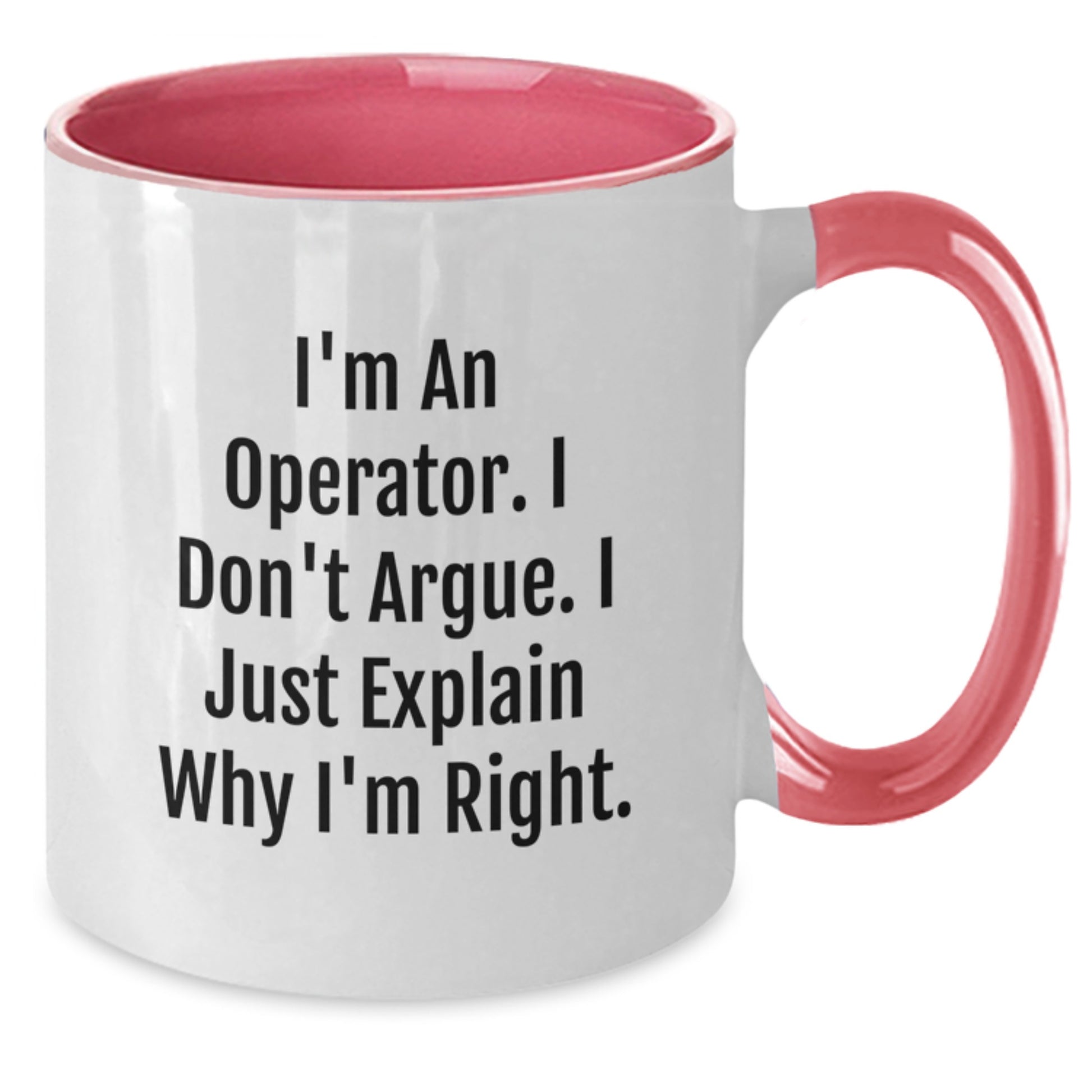 Birthday Gift Operator Two Tone Coffee Mug Present for Her - Additional