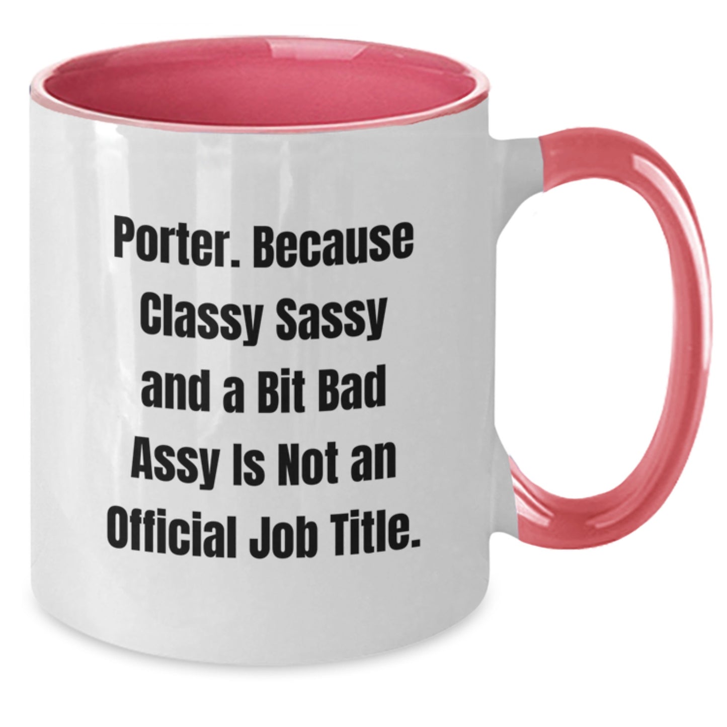 Birthday Gift Porter Two Tone Mug for Her – Black & White Present - Additional