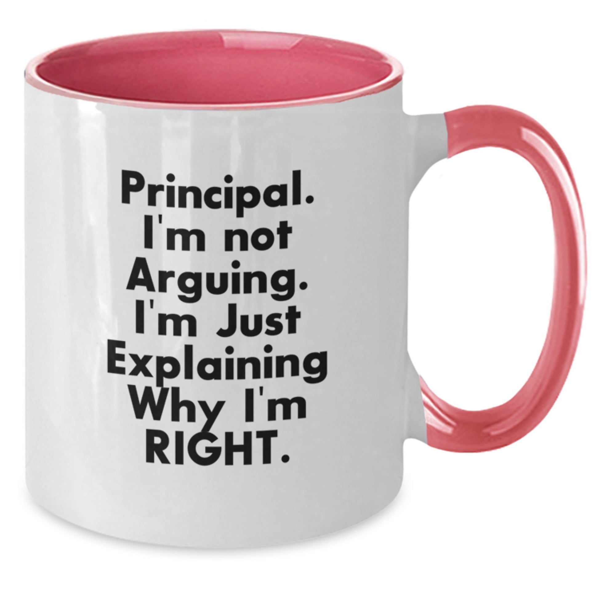 Birthday Gift Principal Two Tone Coffee Mug for Her – Black & White - Additional