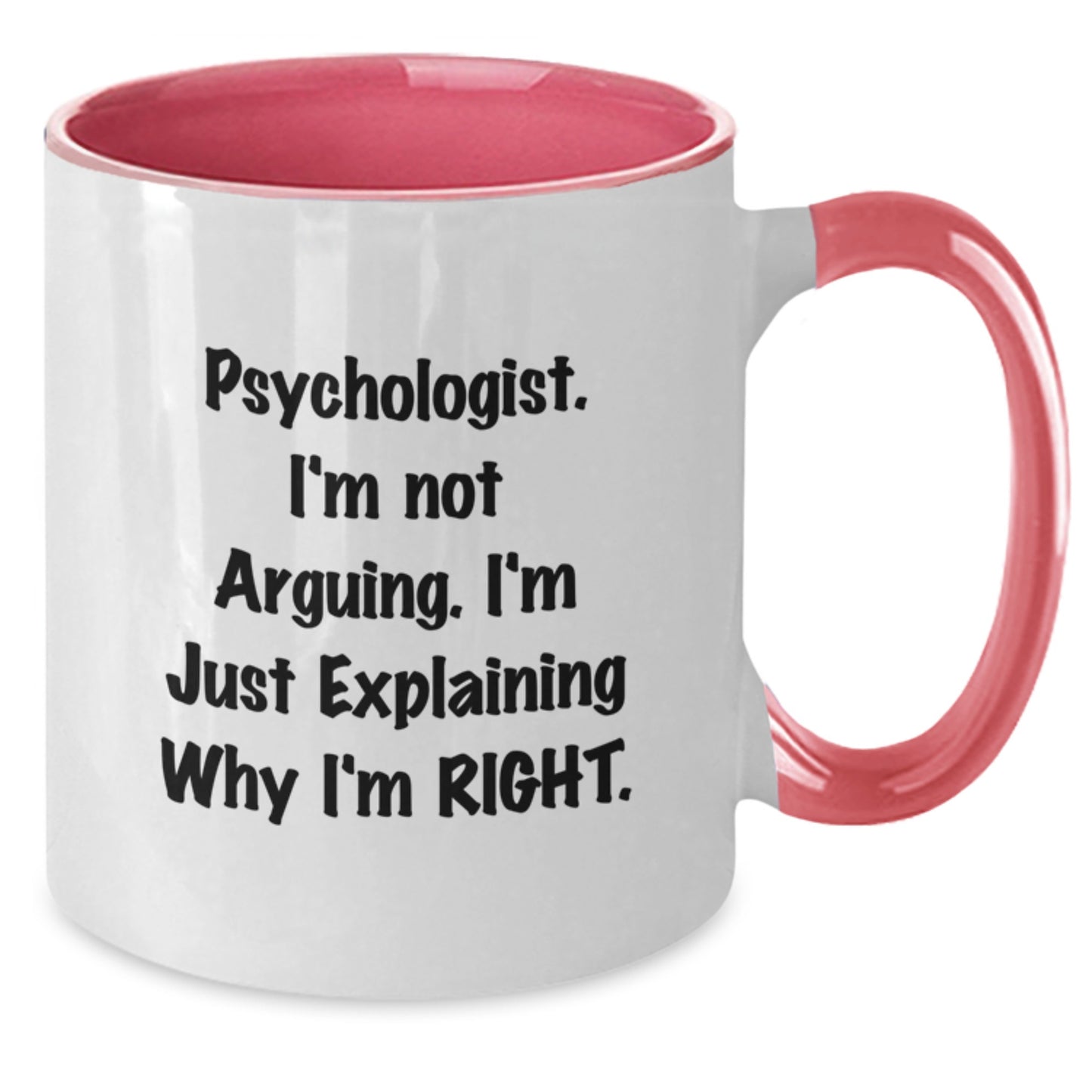 Psychologist Keepsake Two Tone Coffee Mug for Him Birthday Gift - Additional
