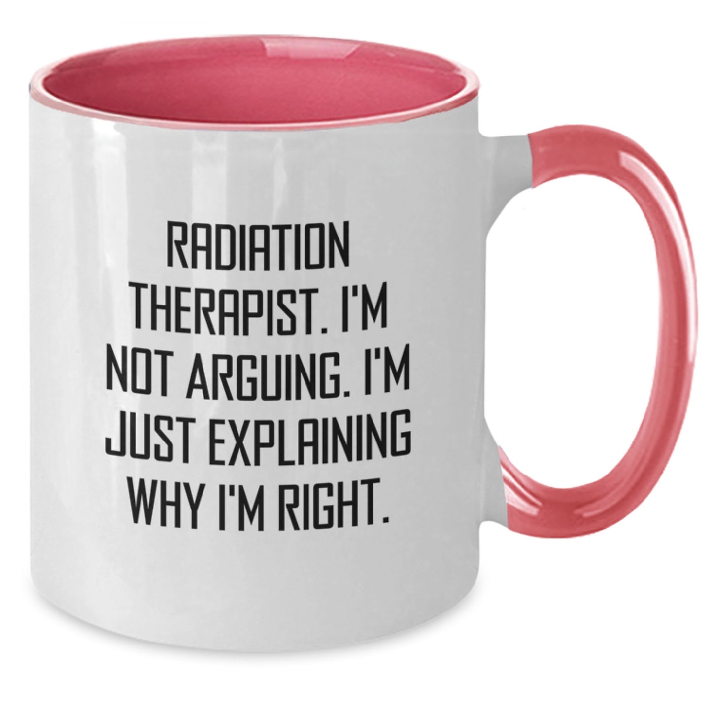 Radiation Therapist Keepsake Two Tone Coffee Mug for Him Birthday Gift - Additional