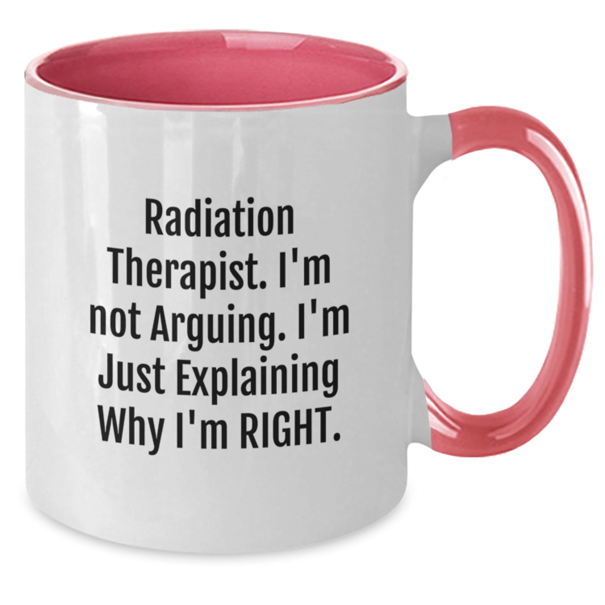 Radiation Therapist Two Tone Ceramic Mug for a Friend Birthday Gift - Additional