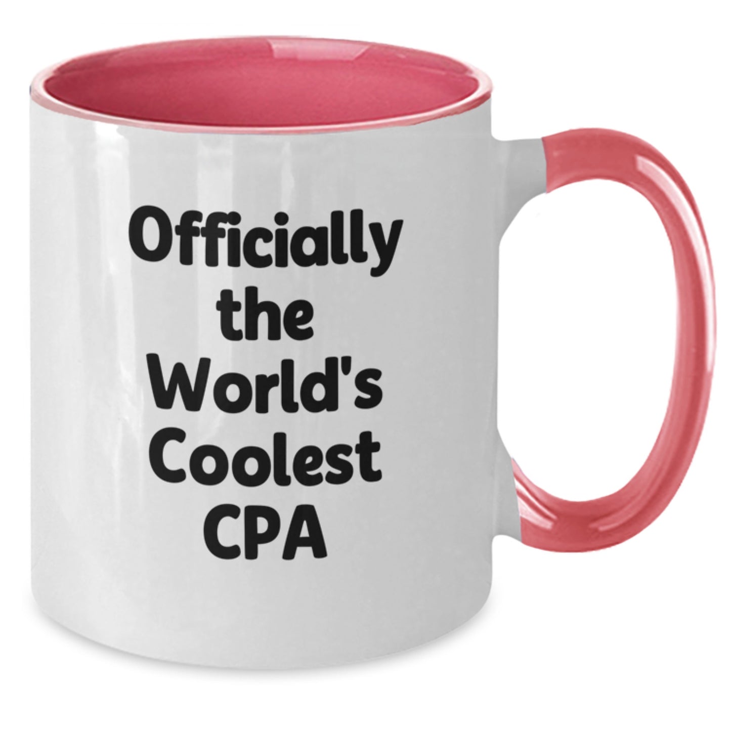 Funny CPA Gifts for Men and Women, Two Tone Coffee Mugs Officially The World's Coolest Cpa, Graduation Unique Gifts from Friends and Family - Additional