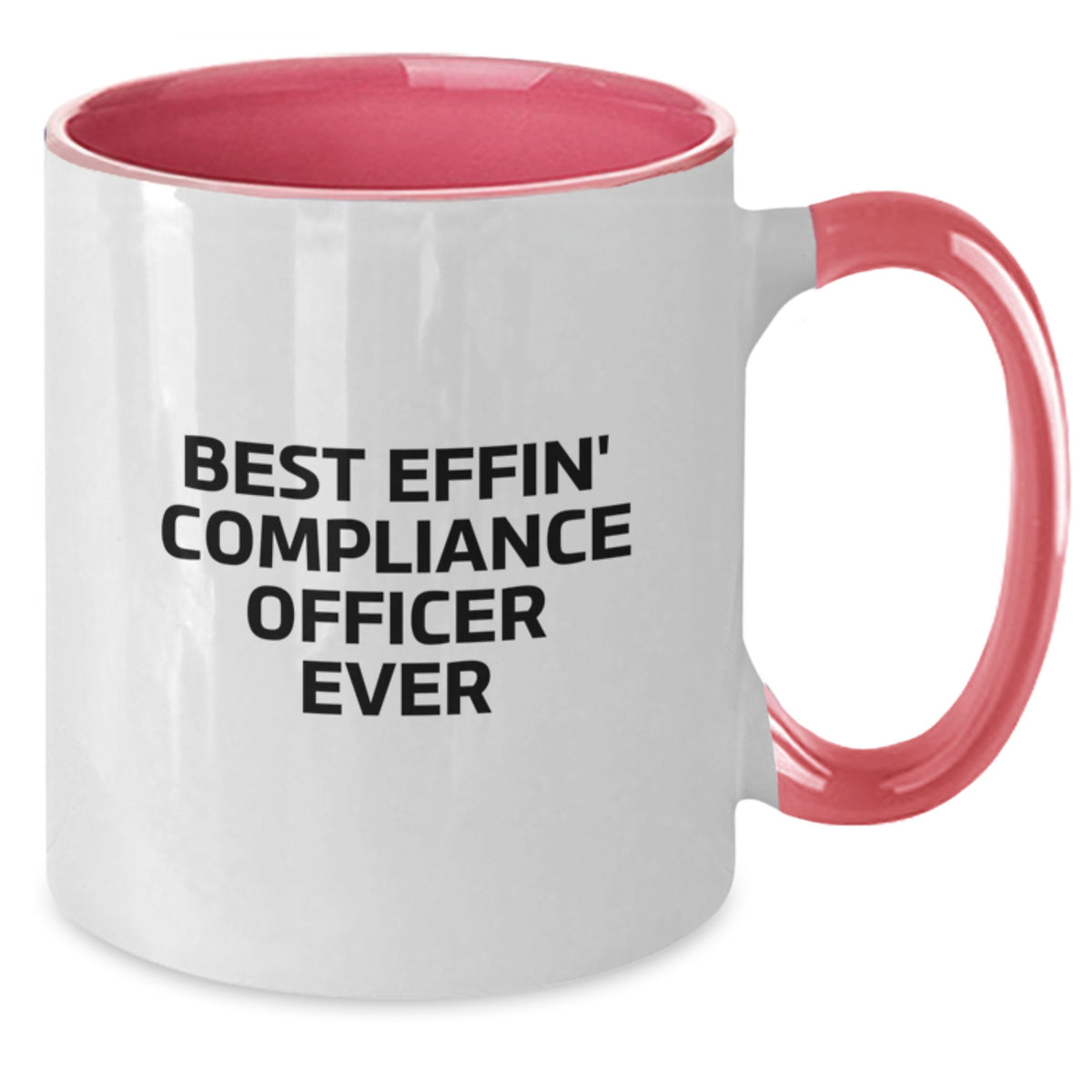 Funny Compliance Officer Gifts for Valentine's, Two Tone Mugs from Friends, Best Effin' Ever - Additional