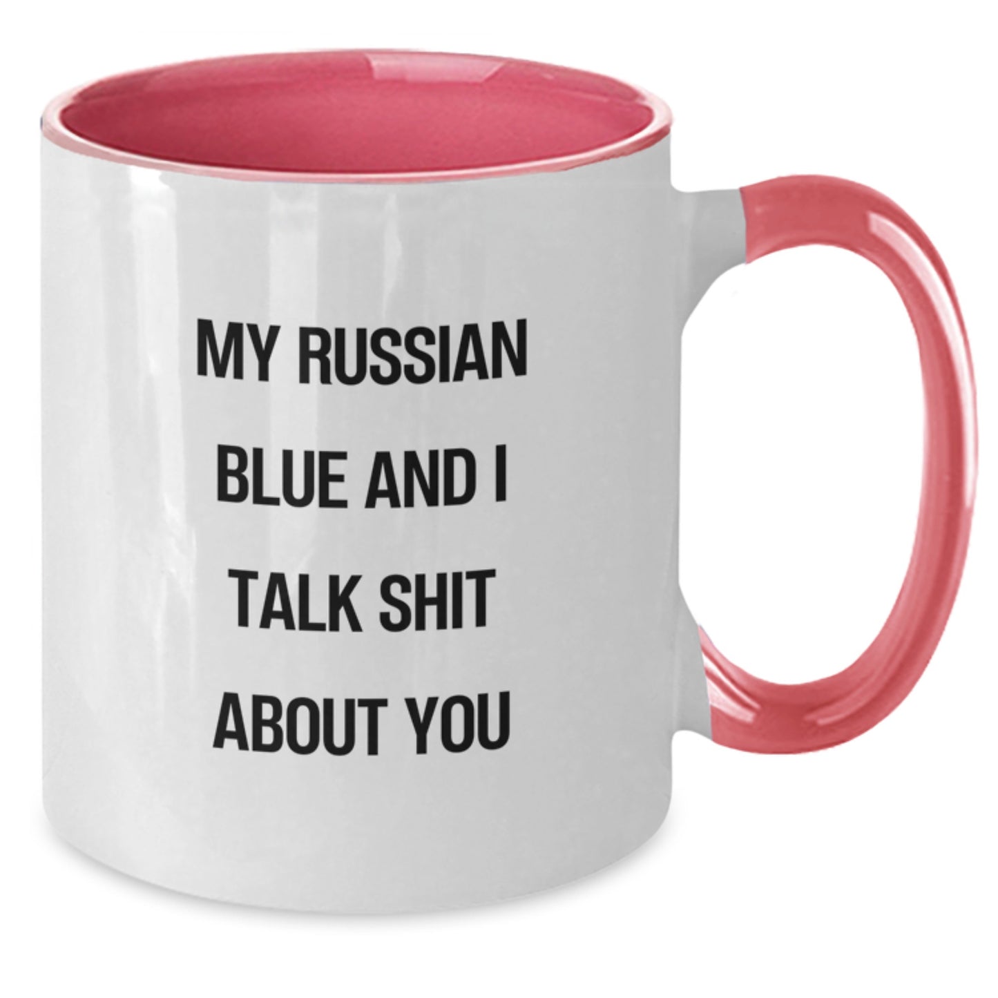 Russian Blue Cat Keepsake Mug for Him Birthday Gift Black & White - Additional