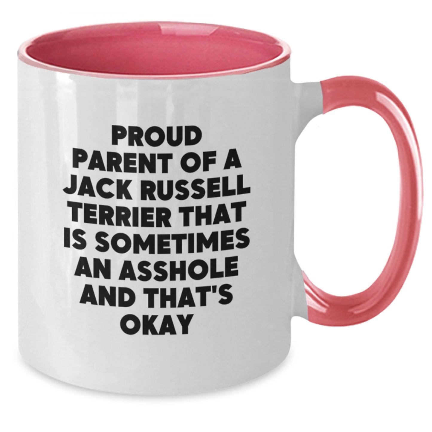 Quirky Jack Russell Parent Two Tone Coffee Mug Birthday Gift for Friends - Additional