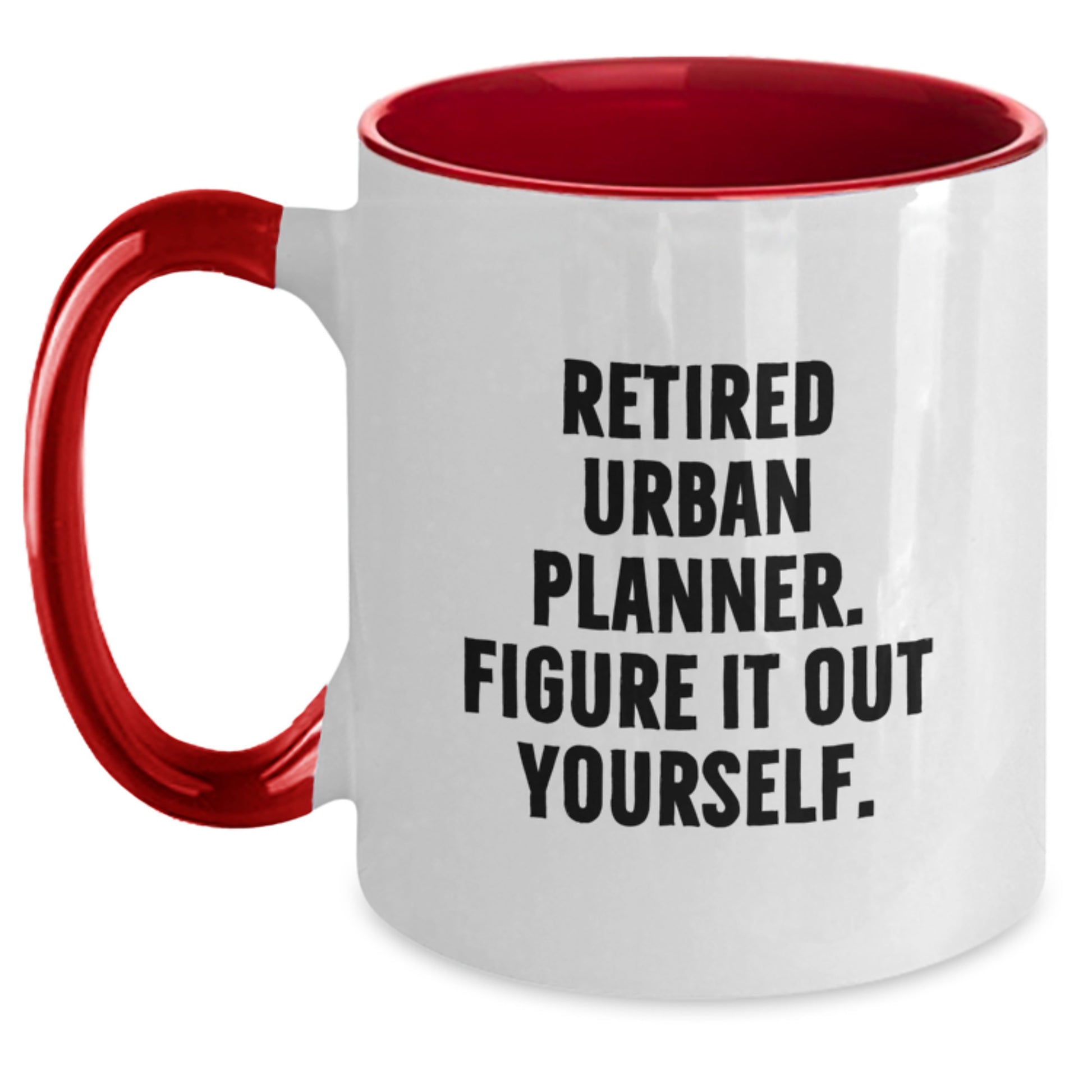 Urban Planner Mugs | Funny Two Tone Coffee Mugs Gifts from Friends for Men, Women Coworkers Family Urban Planner Birthday Unique Gifts - Main