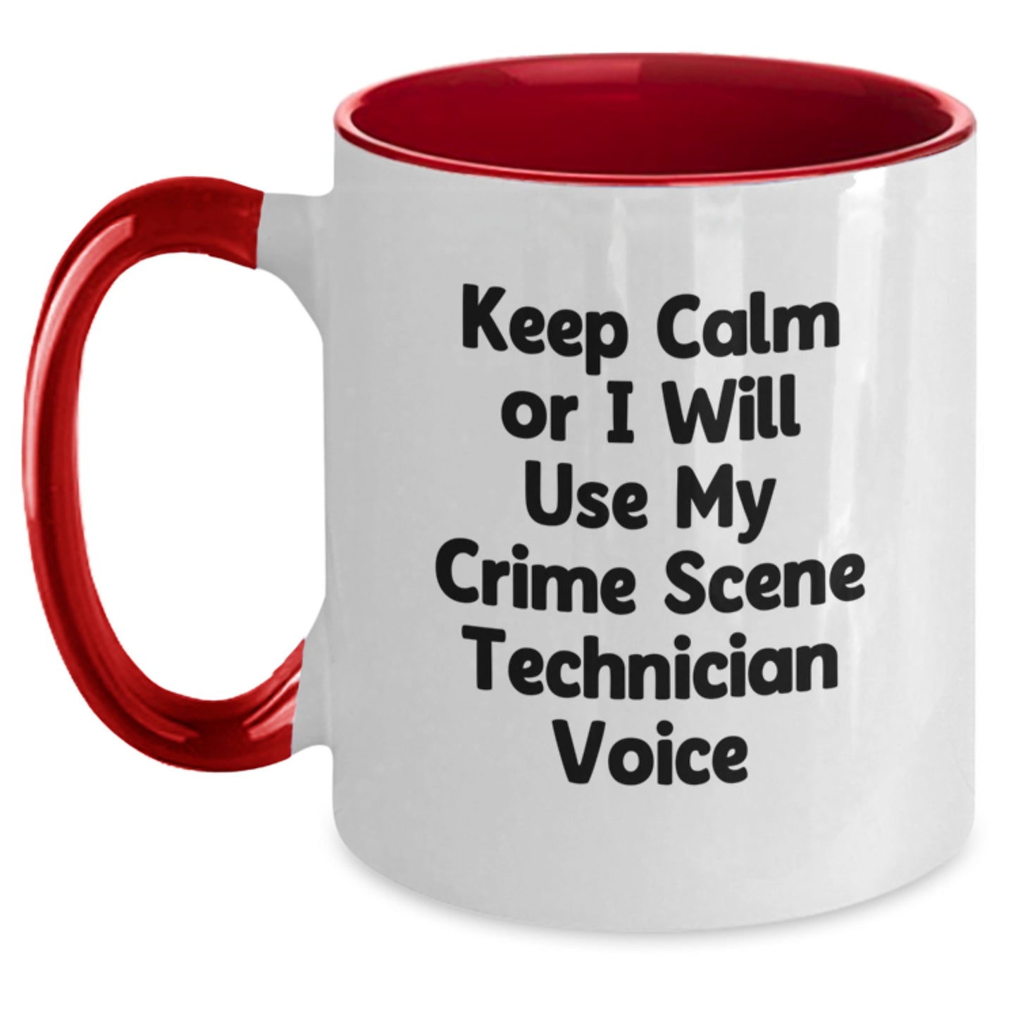 Crime Tech Keepsake Two Tone Coffee Mug for Him Birthday Gift - Main
