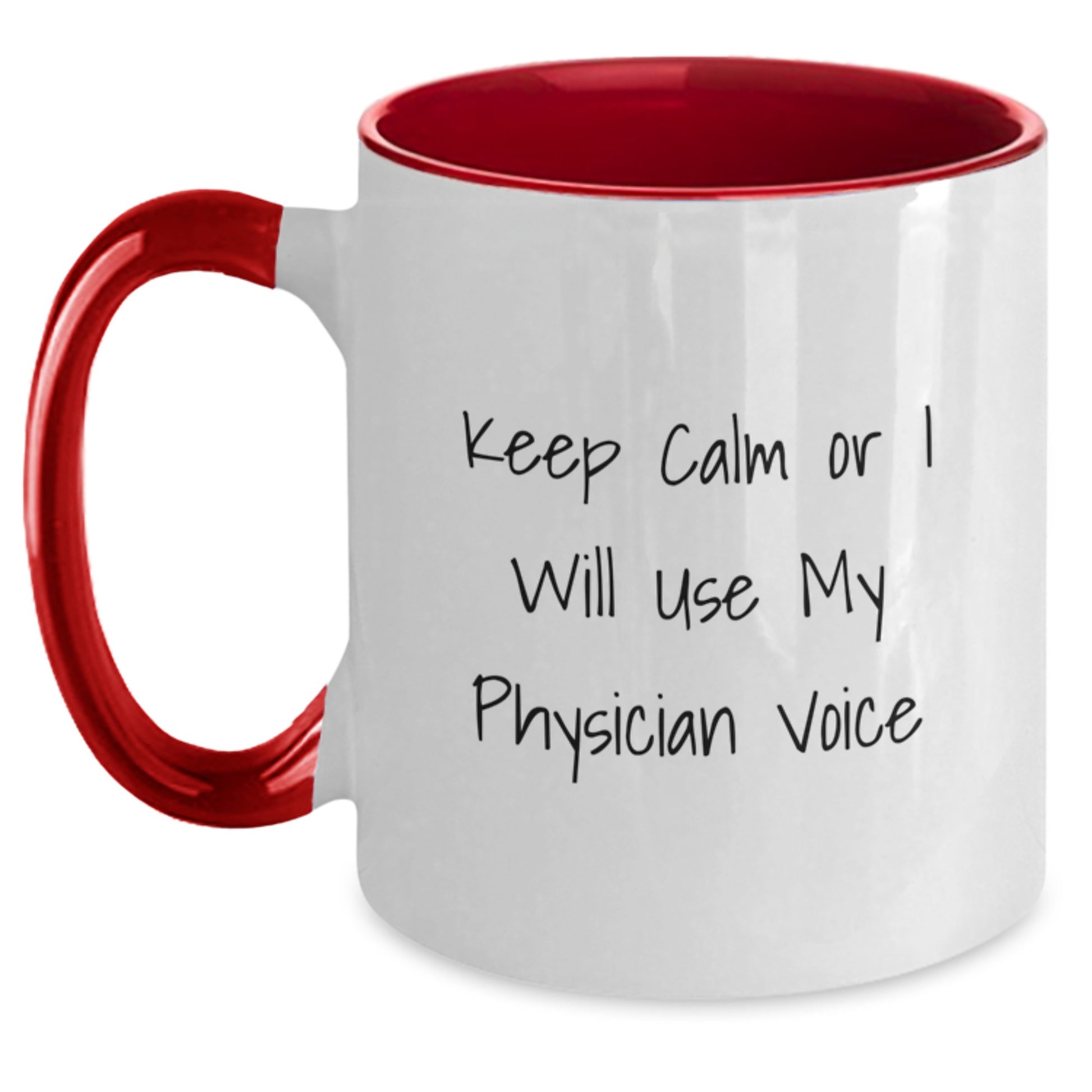 Birthday Gift Physician Two Tone Coffee Mug for Her – Deluxe Present - Main