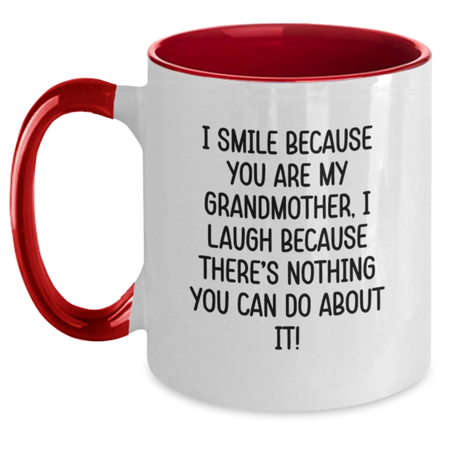 Funny Grandmother Gifts from Men to Women, Unique Two Tone Coffee Mug for Graduation Occasion - Main