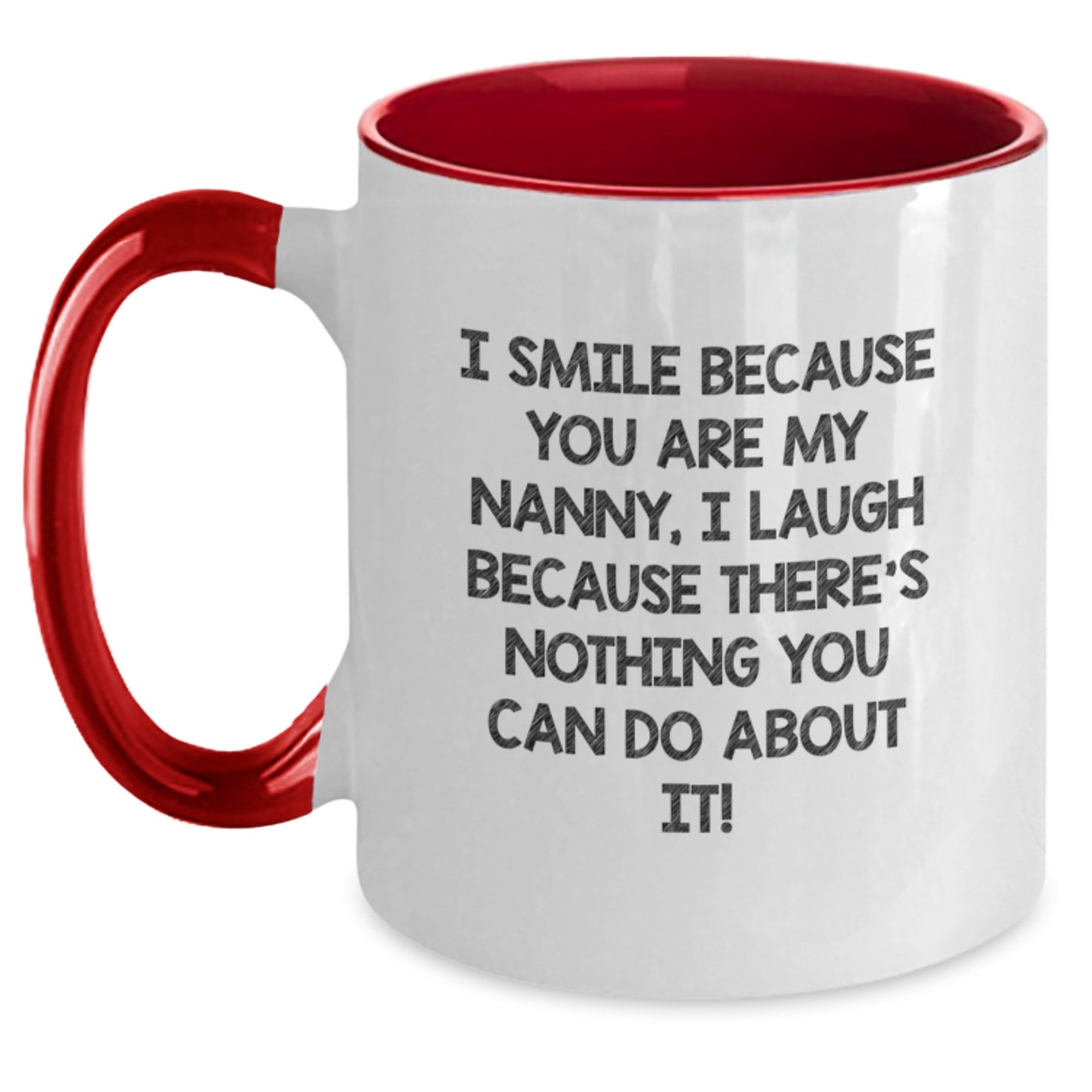 Funny Nanny Gifts for Nanny, Unique Two Tone Coffee Mug for Nanny, Gifts from Family to Nanny for Graduation - Main