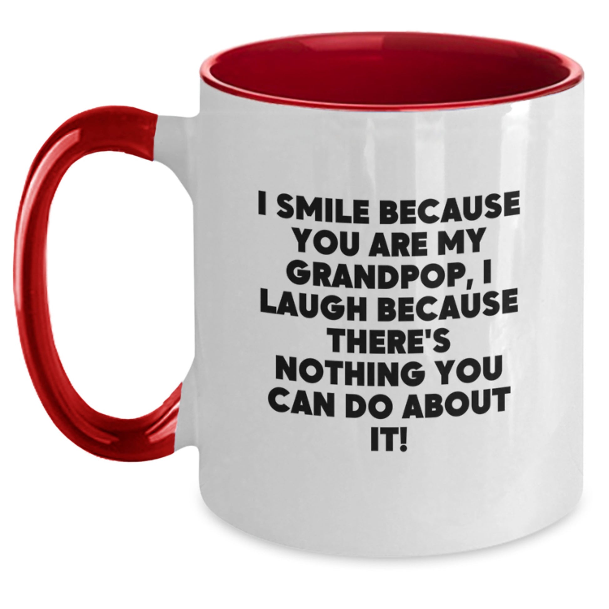 Grandpop Keepsake Two Tone Coffee Mug Birthday Gift for Him Black & - Main