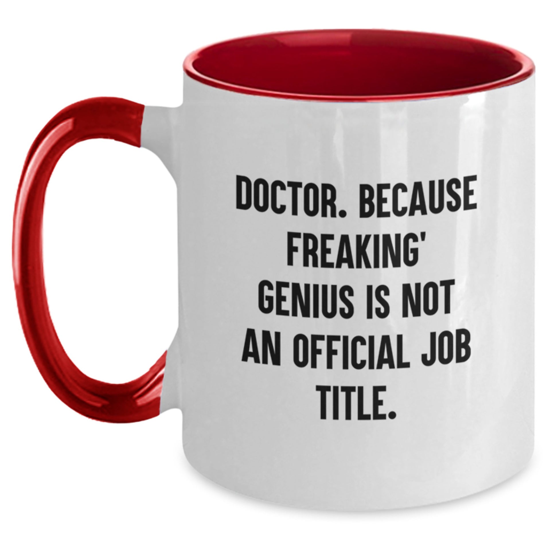 Funny Doctor Gifts from Men to Graduation Unique Gifts for Doctor Men Two Tone Coffee Mug - Main