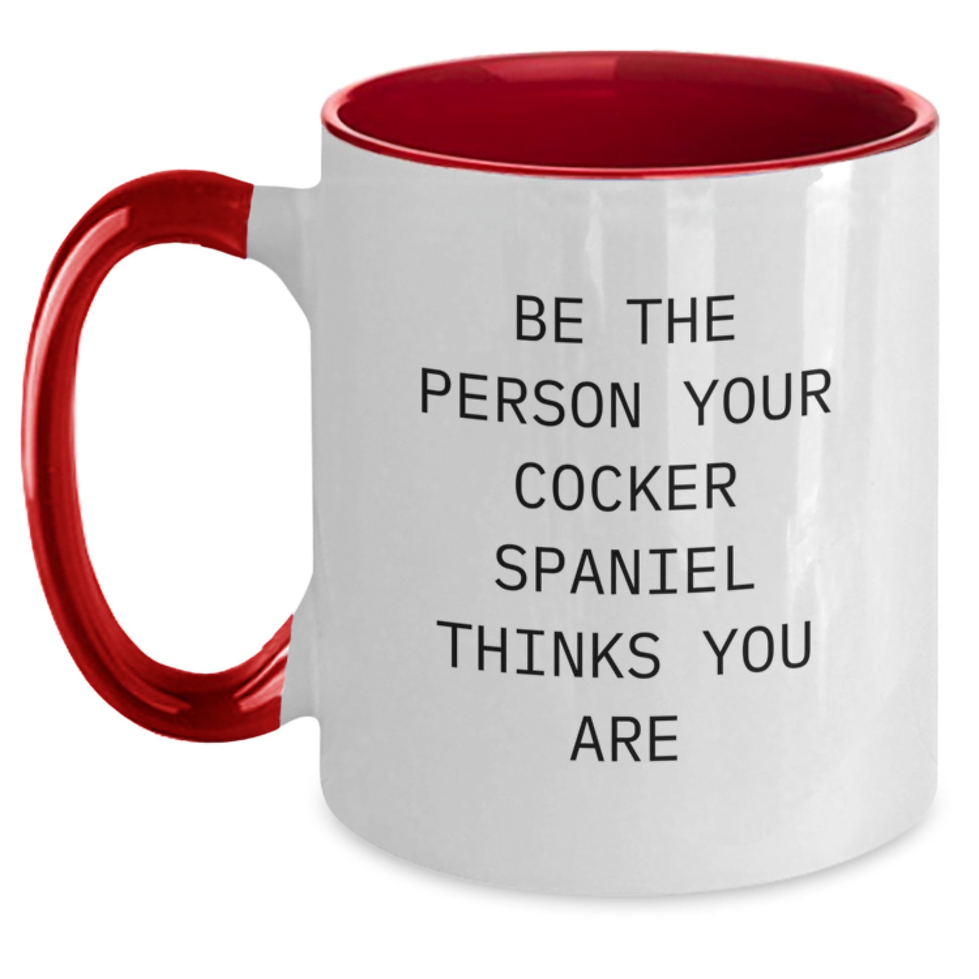 Cocker Spaniel Dog Lover Funny Two Tone Coffee Mug Gifts for Men Women Friends Valentine's Unique - Main