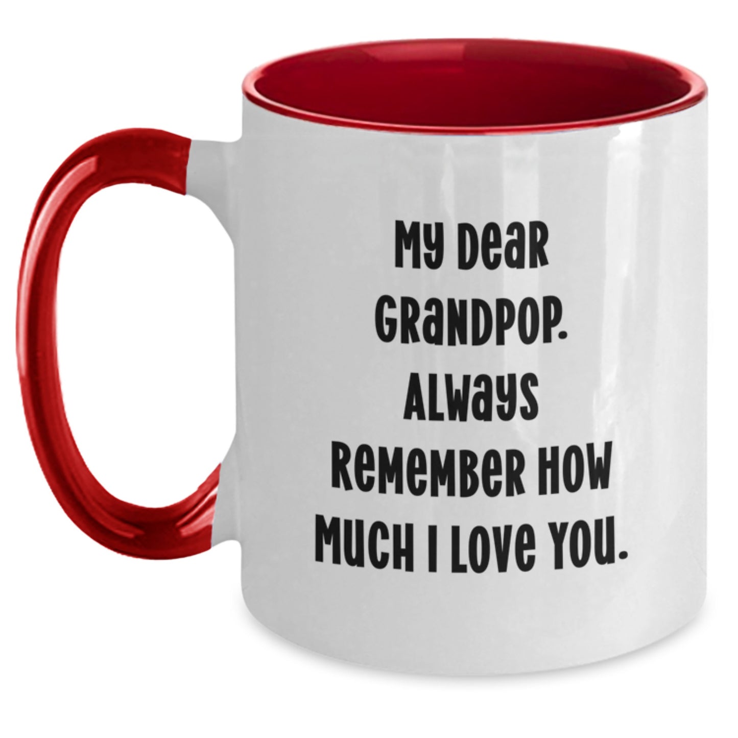 Grandpop Keepsake Two Tone Coffee Mug for Him Graduation Gift - Main