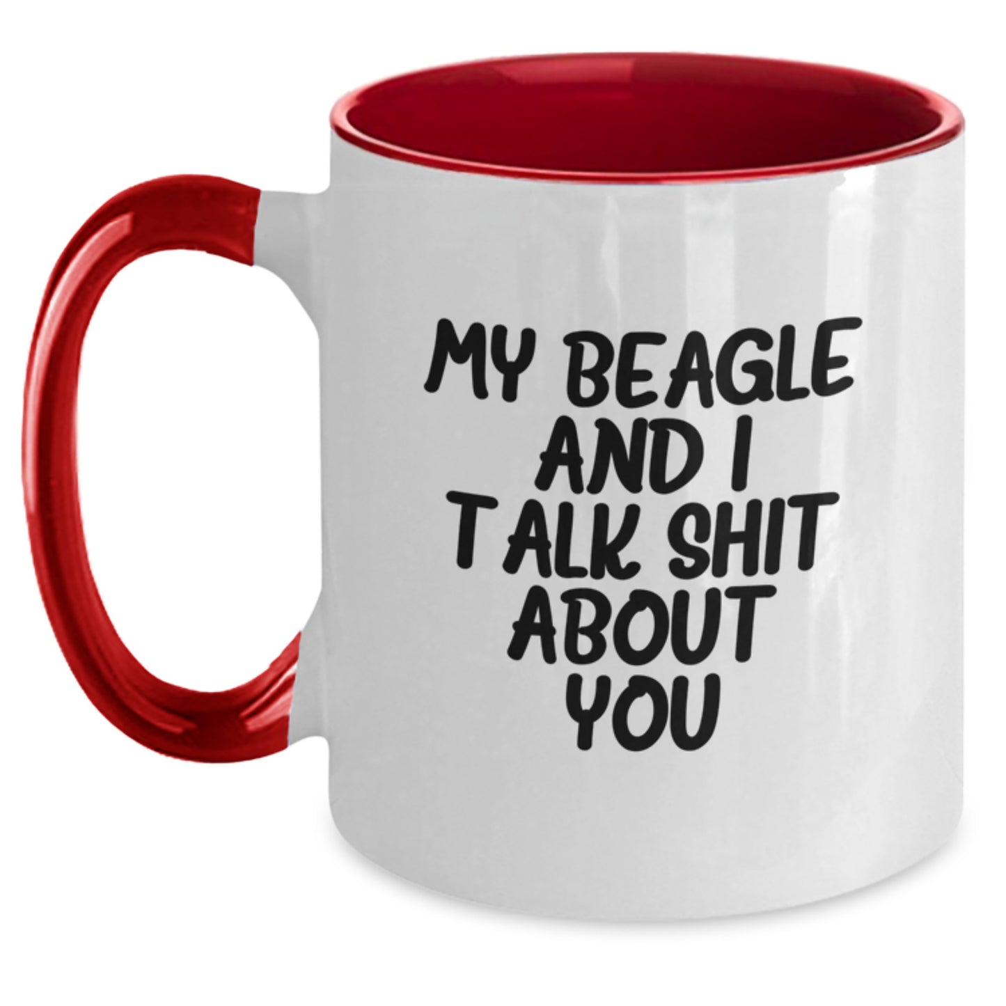 Beagle Dog Keepsake Two Tone Coffee Mug for Him Graduation Gift - Main