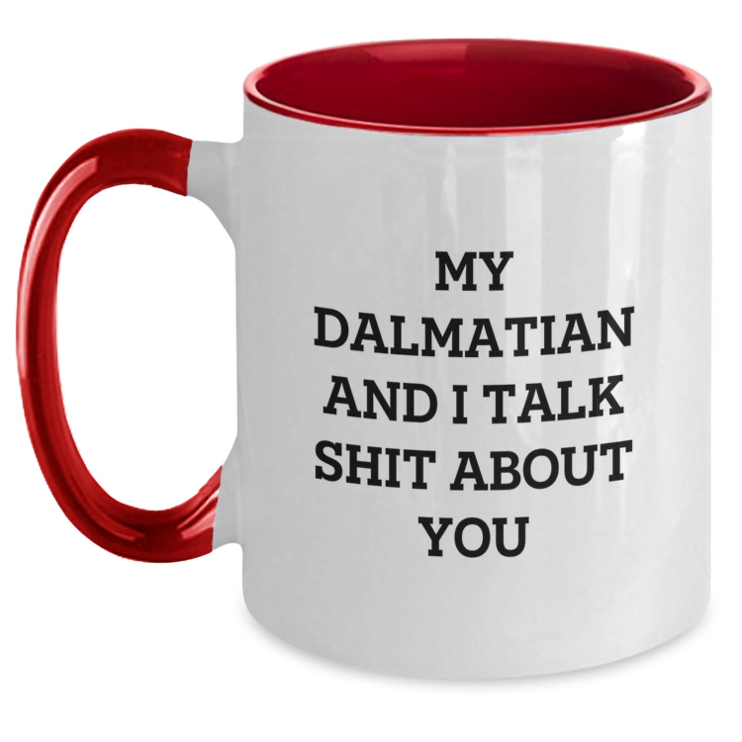 Dalmatian Keepsake Two Tone Coffee Mug for Him Birthday Gift - Main