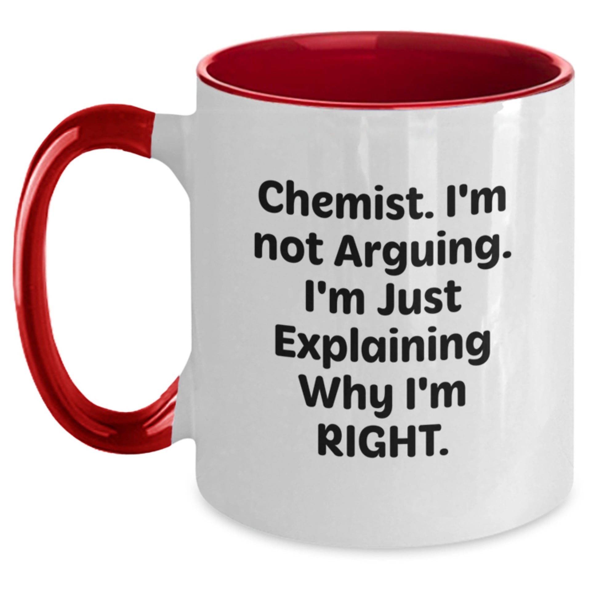 Witty Chemist Two Tone Coffee Mug Novelty Birthday Gift for Friends - Main
