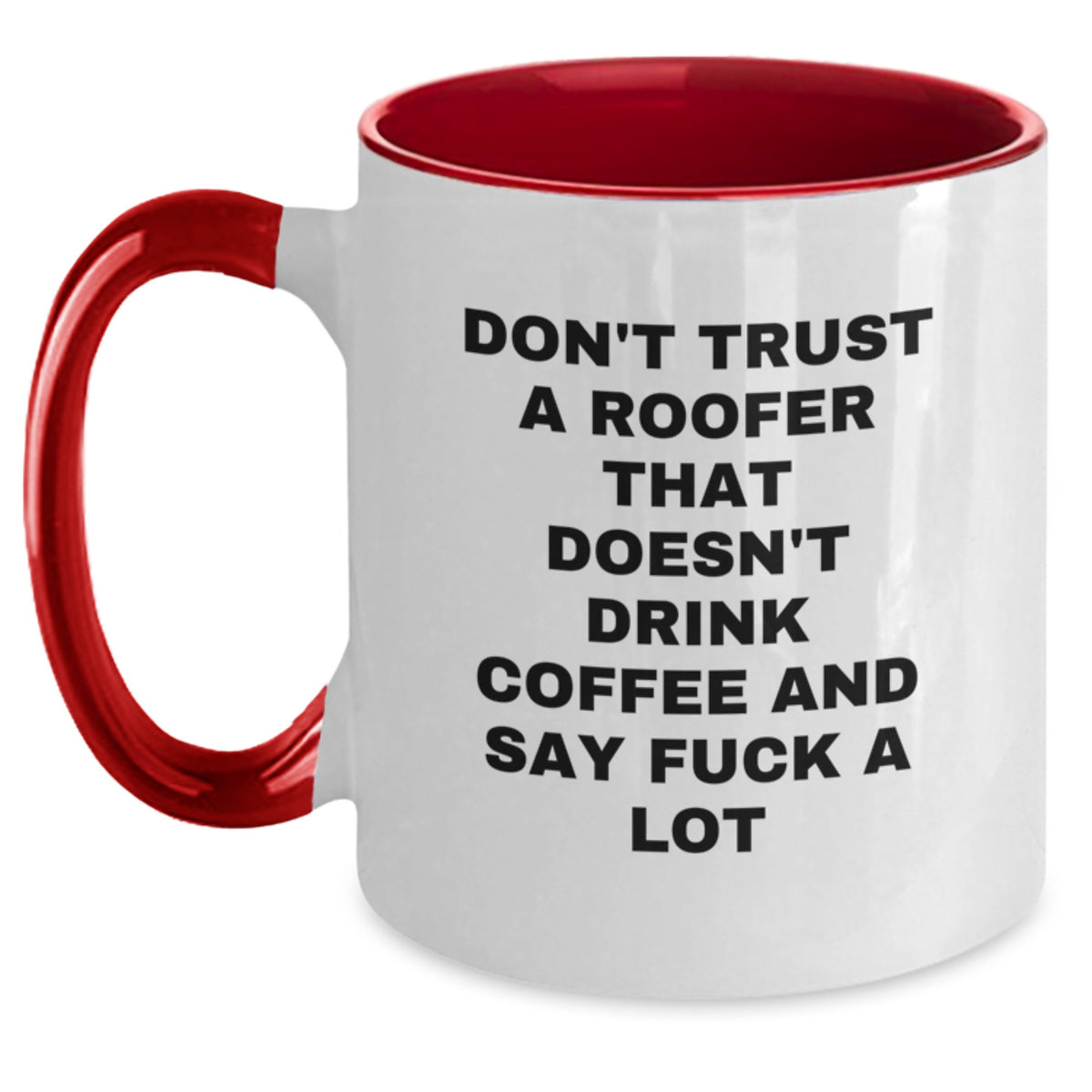 Birthday Gift Roofer Coffee Mug Present for Her – Two Tone Ceramic - Main