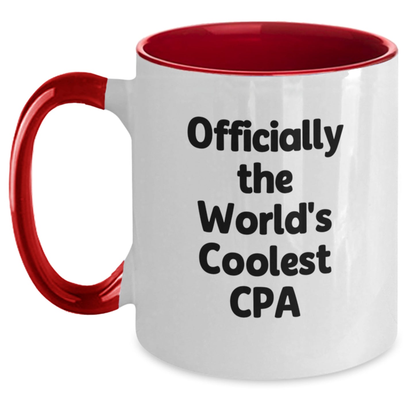 Funny CPA Gifts for Men and Women, Two Tone Coffee Mugs Officially The World's Coolest Cpa, Graduation Unique Gifts from Friends and Family - Main