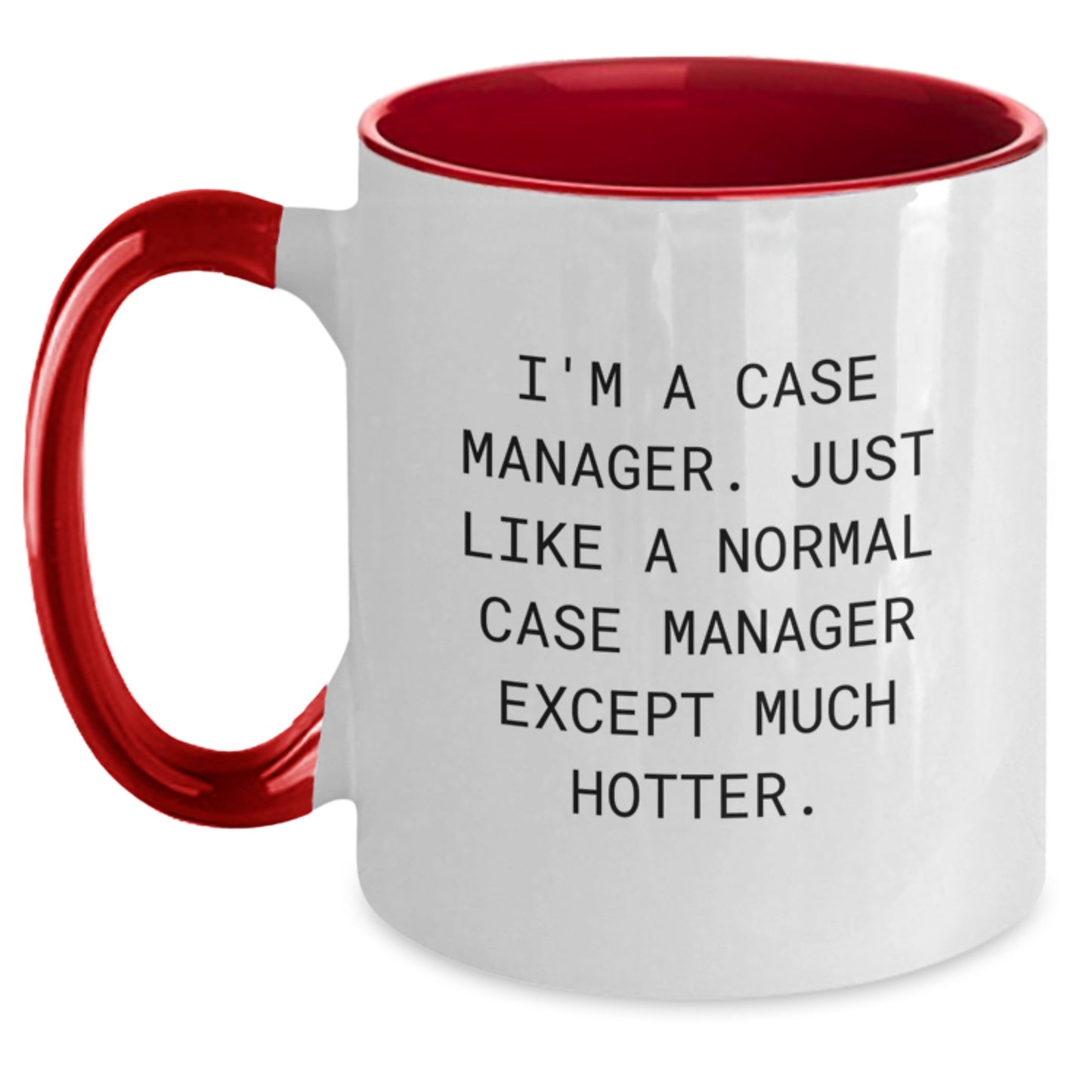 Case Manager Keepsake Mug for Him Birthday Gift in Black and White - Main