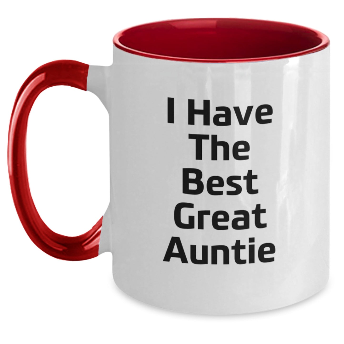 Funny Auntie Gifts from Family - I Have The Best Great Auntie Two Tone Coffee Mug, Graduation Unique Gifts for Auntie - Main
