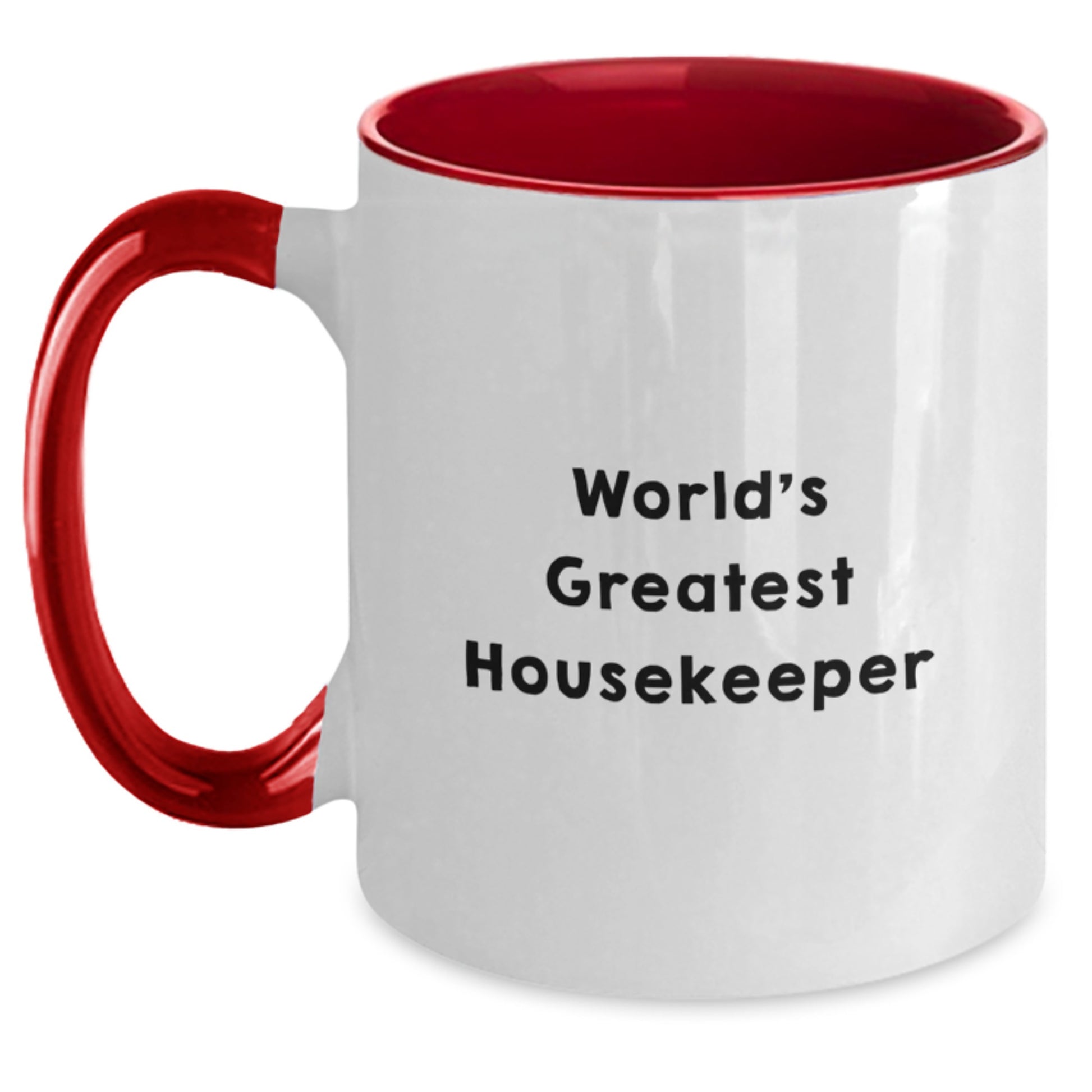 Housekeeper Keepsake Birthday Gift Mug for Him - Black & White - Main