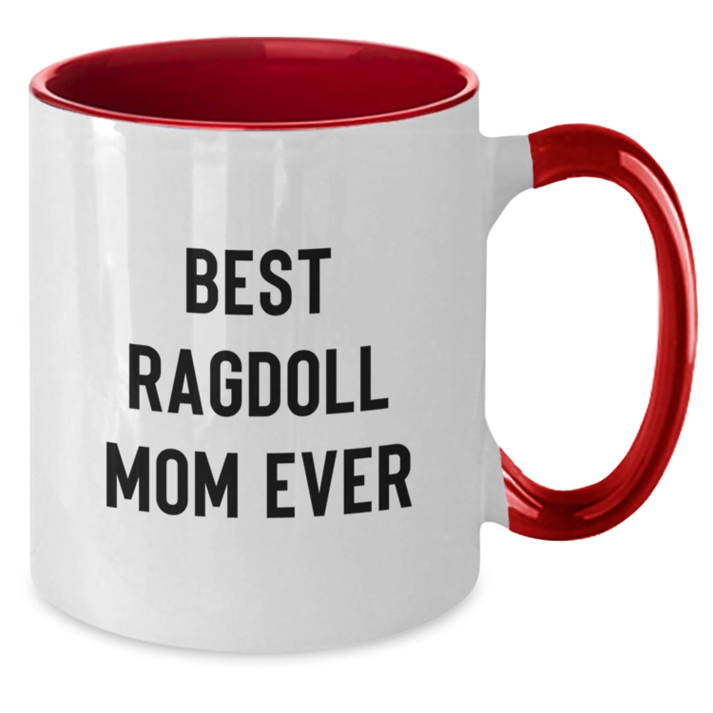 Funny Gift for Best Ragdoll Mom Ever, Two Tone Coffee Mug, Birthday Unique Gifts from Family, Friends, Coworkers, Loved Ones, 11oz, Ceramic - Additional
