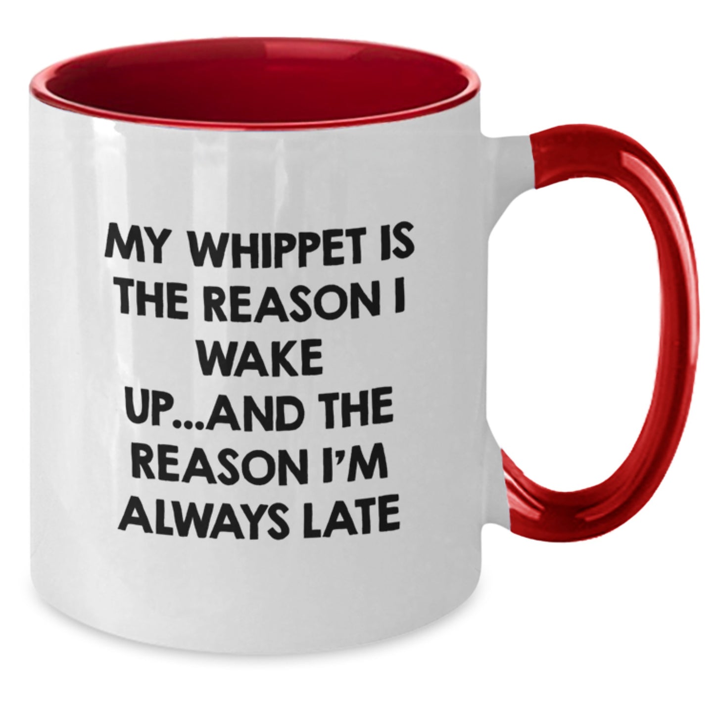 Funny Whippet Dog Lover Gifts from Mom to Daughter for Birthday Unique Two Tone Coffee Mugs, Whippet Dog Enthusiast Coffee Cup, Whippet Dog Gifts for Men Women Friends Coworkers Family - Additional