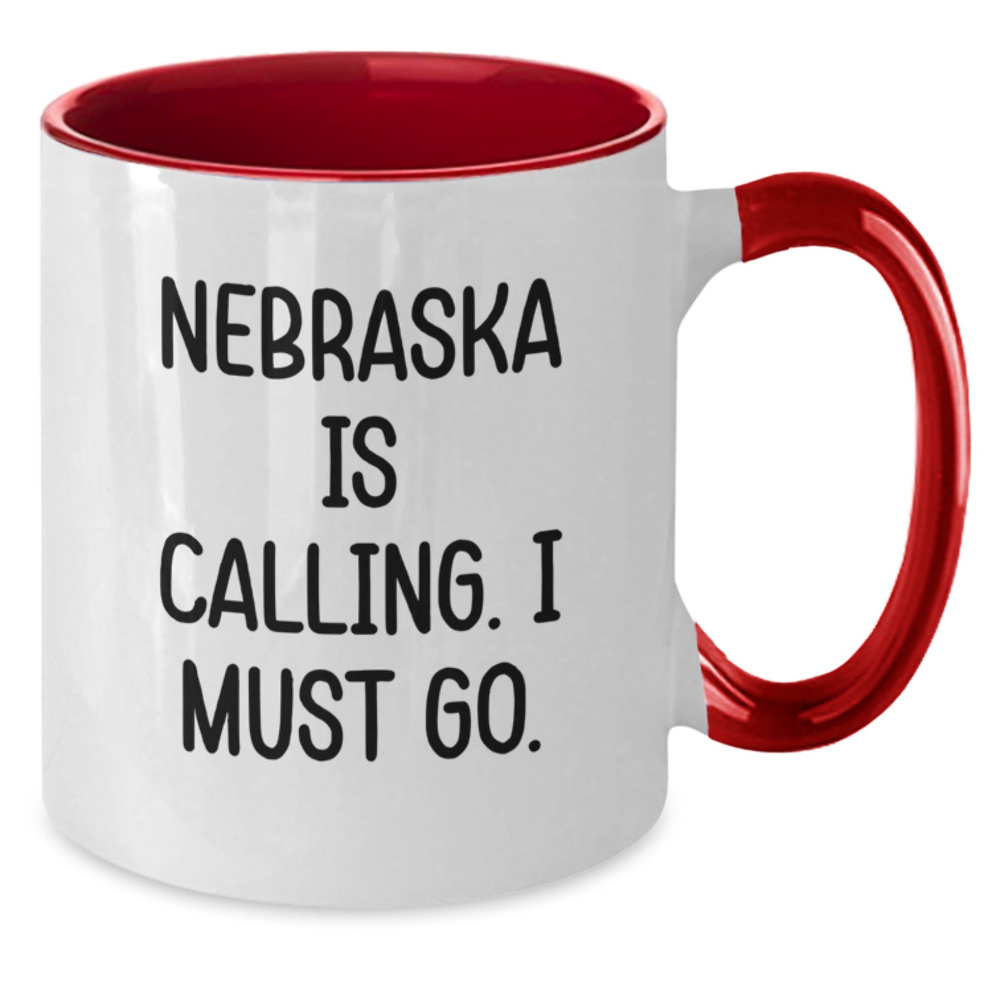 Funny Nebraska Two Tone Coffee Mug Gifts from Friends to Family Birthday Unique - Additional