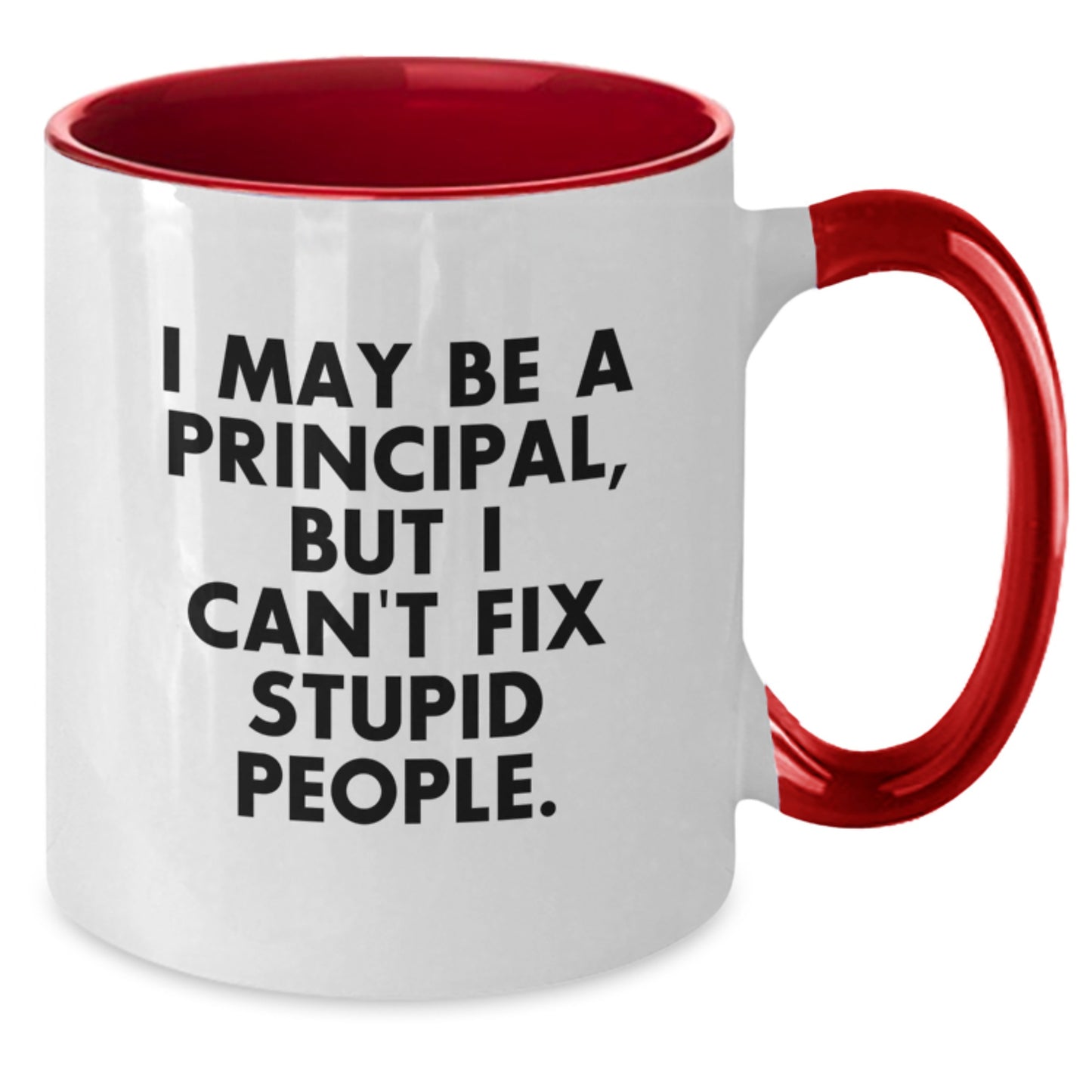 Funny Principal Gifts from Friends - I May Be A Principal, But I Can't Fix Stupid People. Graduation Unique Gifts for Principal - Additional