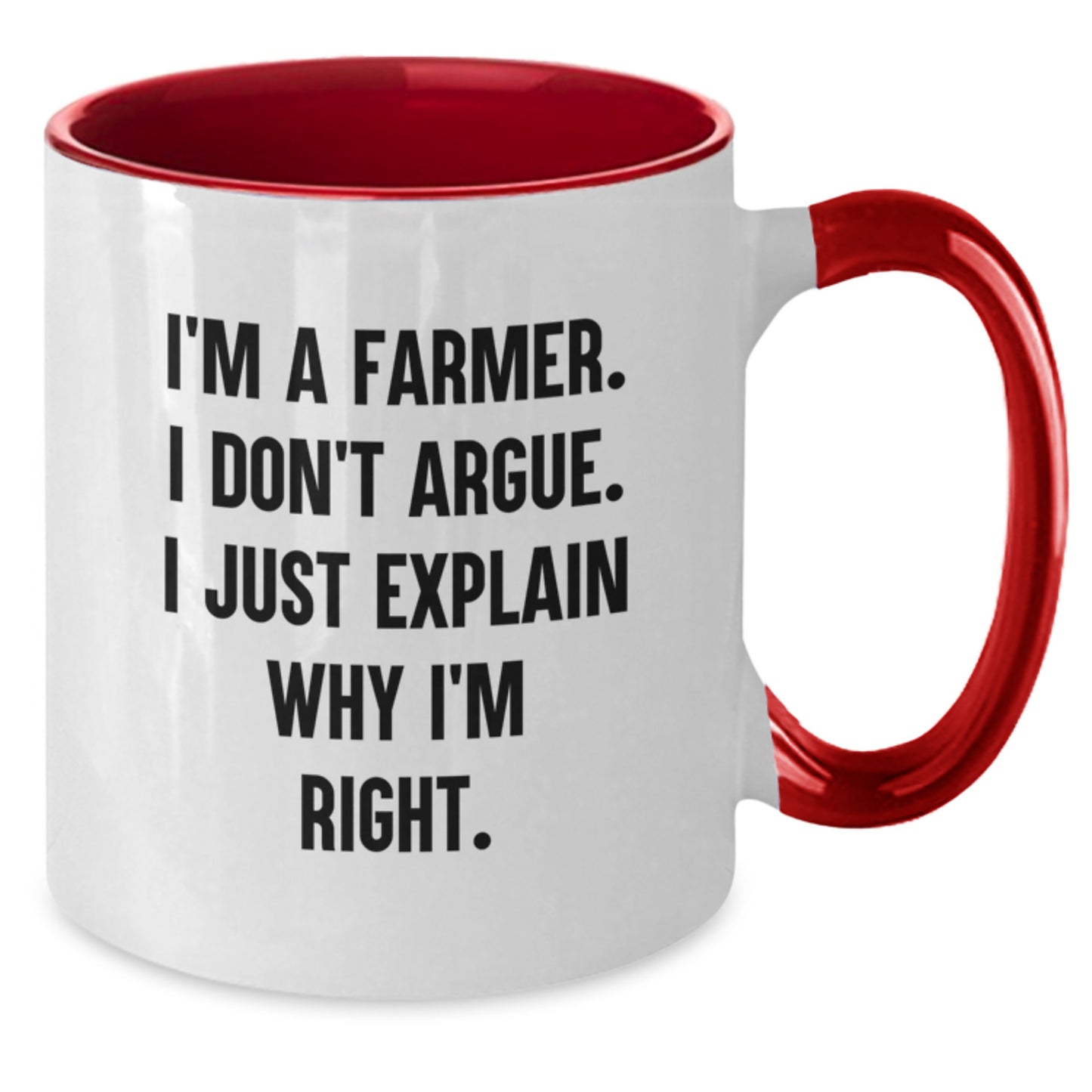 Farmer Keepsake Two Tone Coffee Mug for Him Birthday Gift - Additional