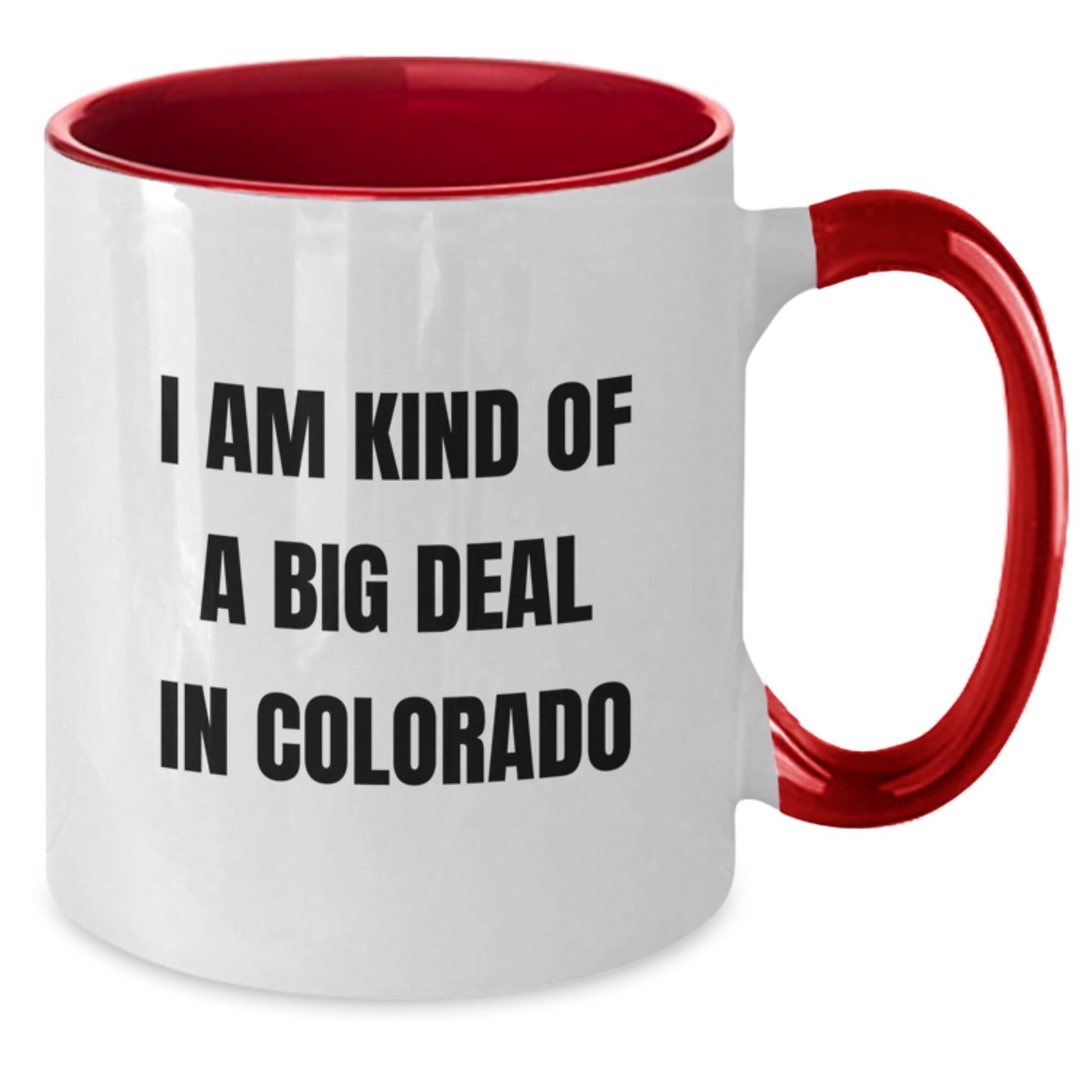 Playful Colorado Novelty Two Tone Ceramic Mug for Friends Birthday Gift - Additional