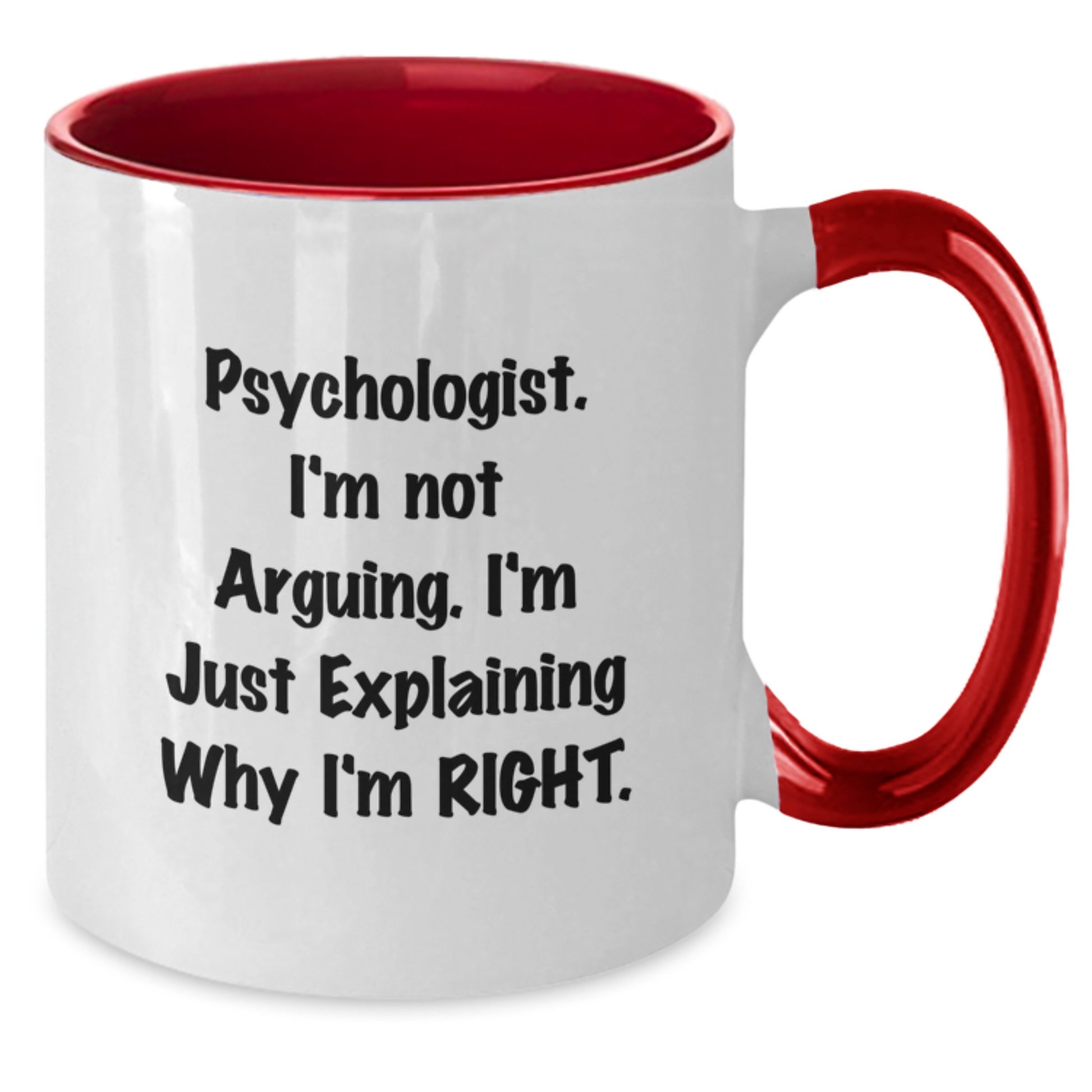 Psychologist Keepsake Two Tone Coffee Mug for Him Birthday Gift - Additional