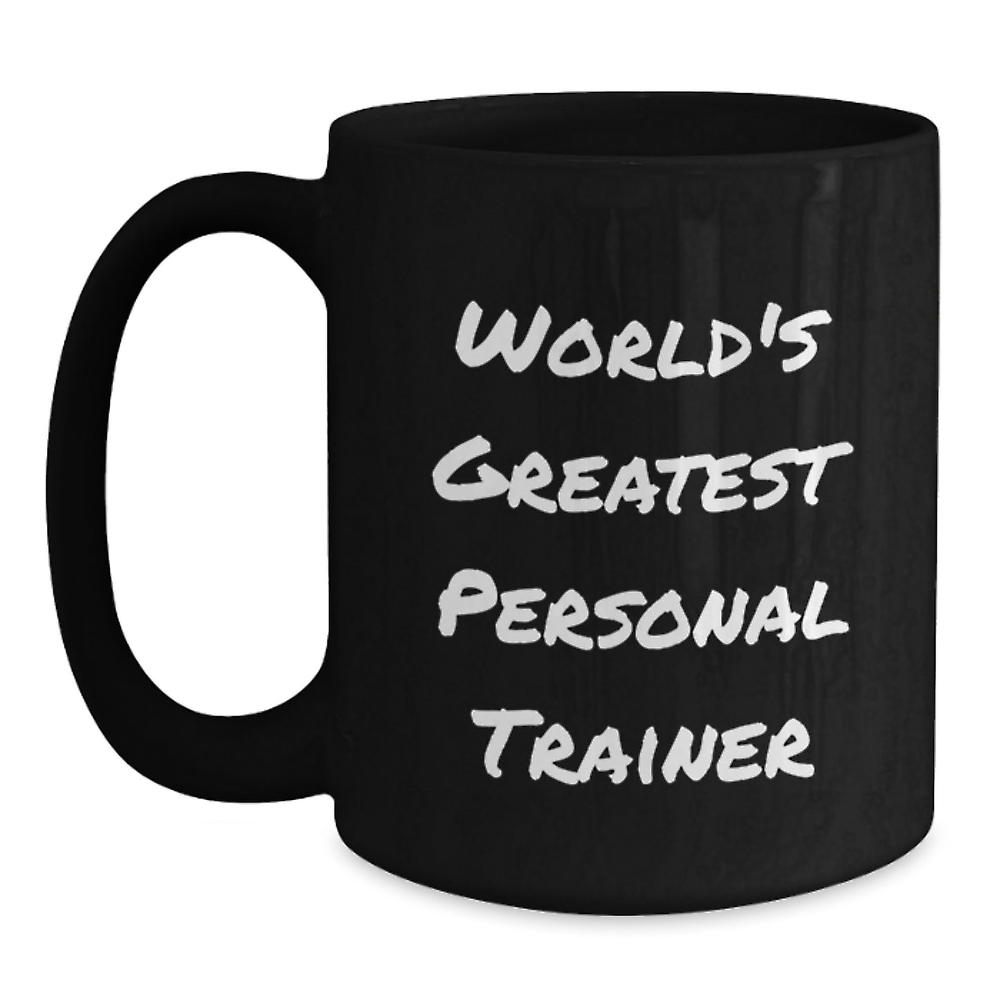Personal Trainer Keepsake Black Coffee Mug for Him Birthday Gift - Main