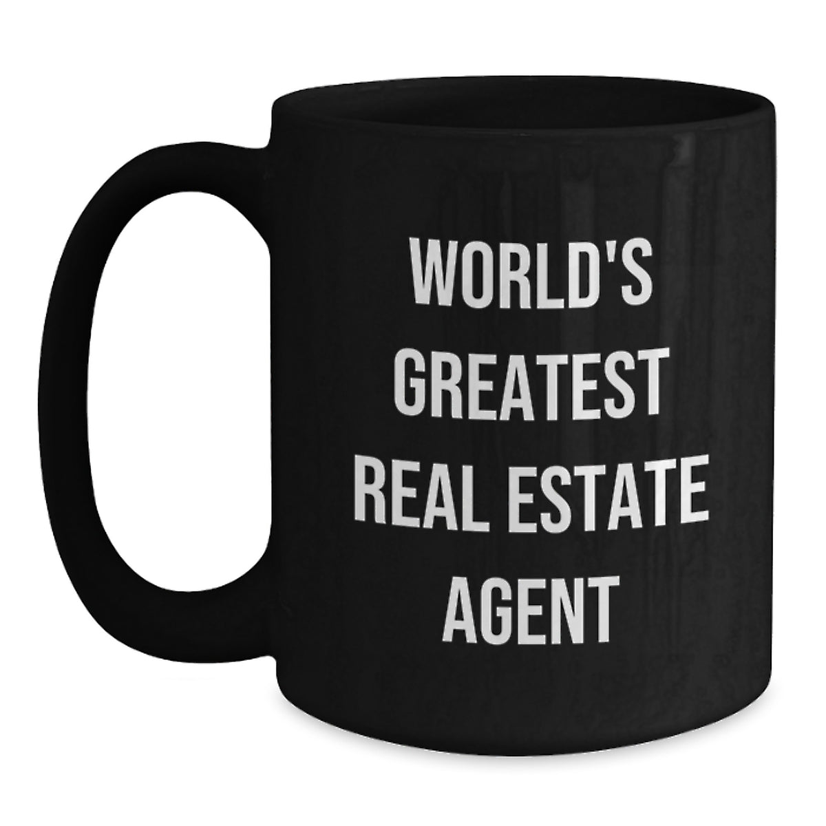 Christmas Gift for Her World's Greatest Real Estate Agent Present Coffee - Main