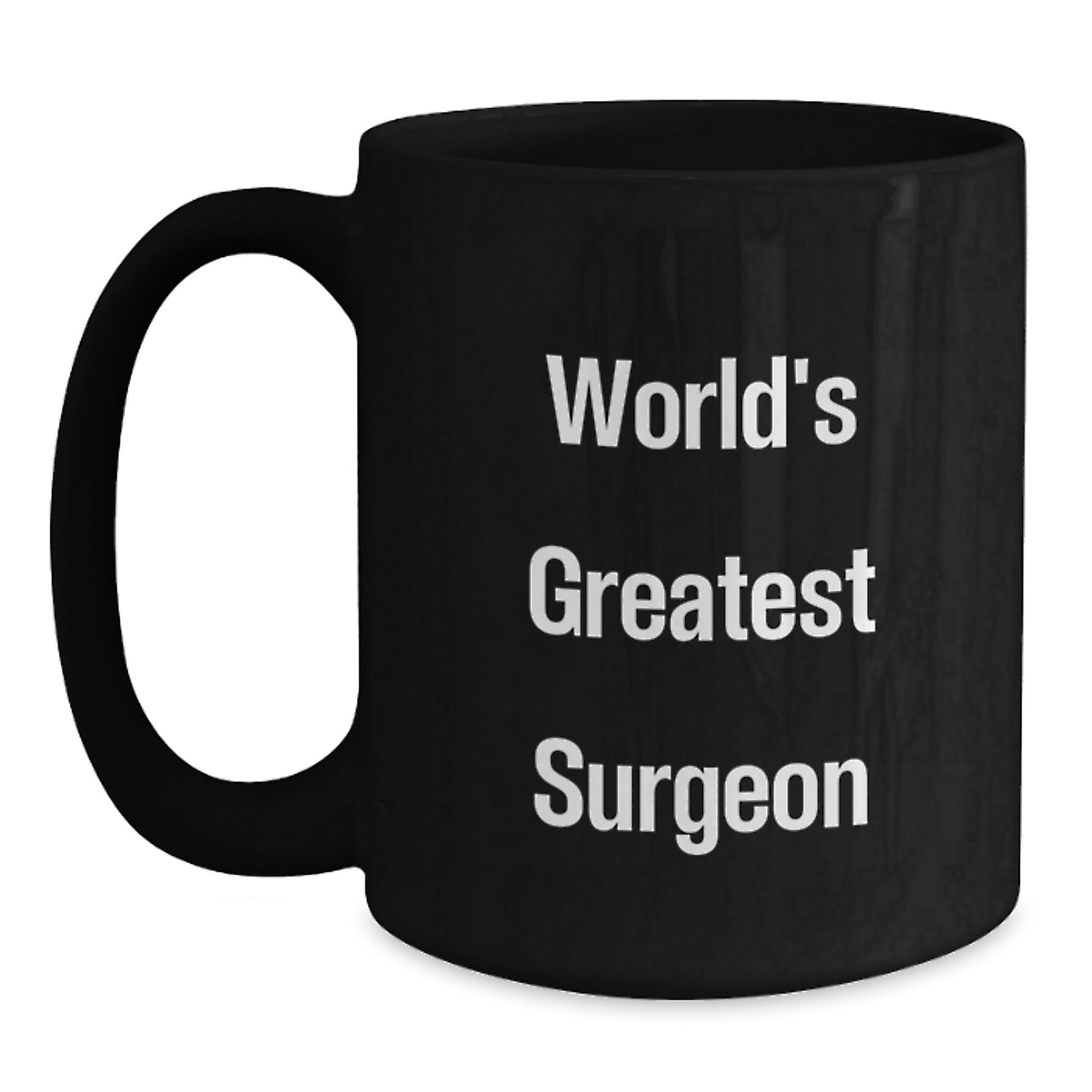Surgeon Keepsake Black Ceramic Coffee Mug for Him Birthday Gift - Main