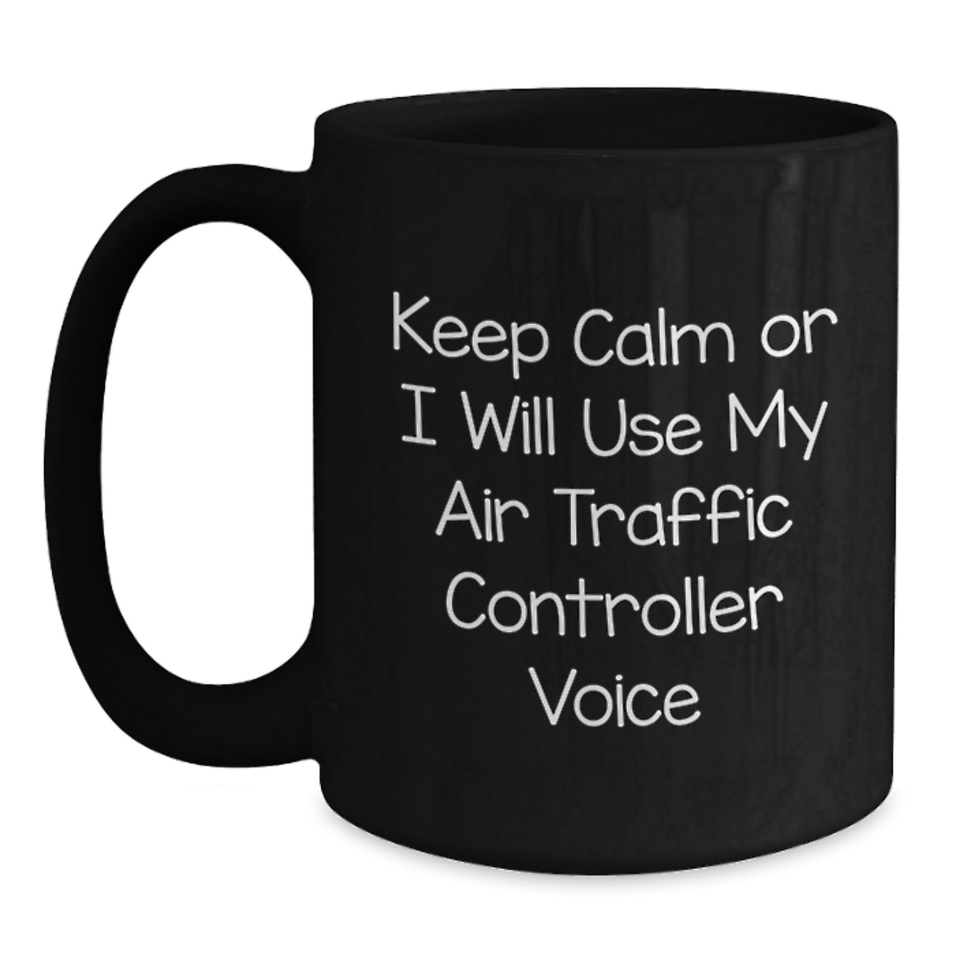 Funny Air Traffic Controller Black Coffee Mugs Gifts from Men to Husband for Father's Day - Main