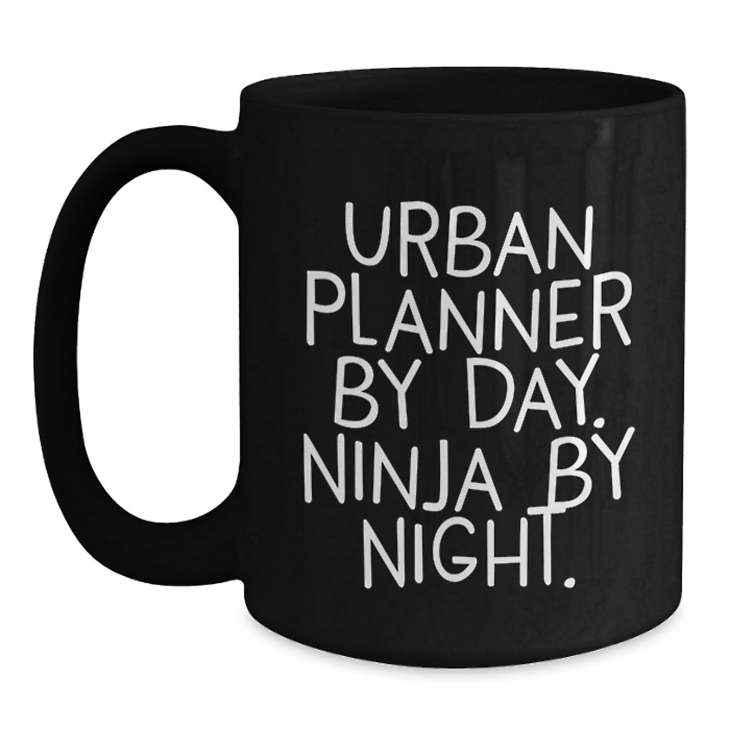 Urban Planner Gifts for Men Funny Black Coffee Mug Graduation Unique Gifts from Family - Main