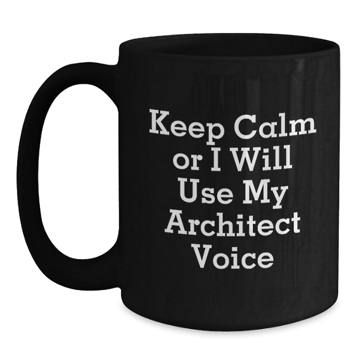 Premium Architect Keepsake Black Coffee Mug for Him Christmas Gift - Main