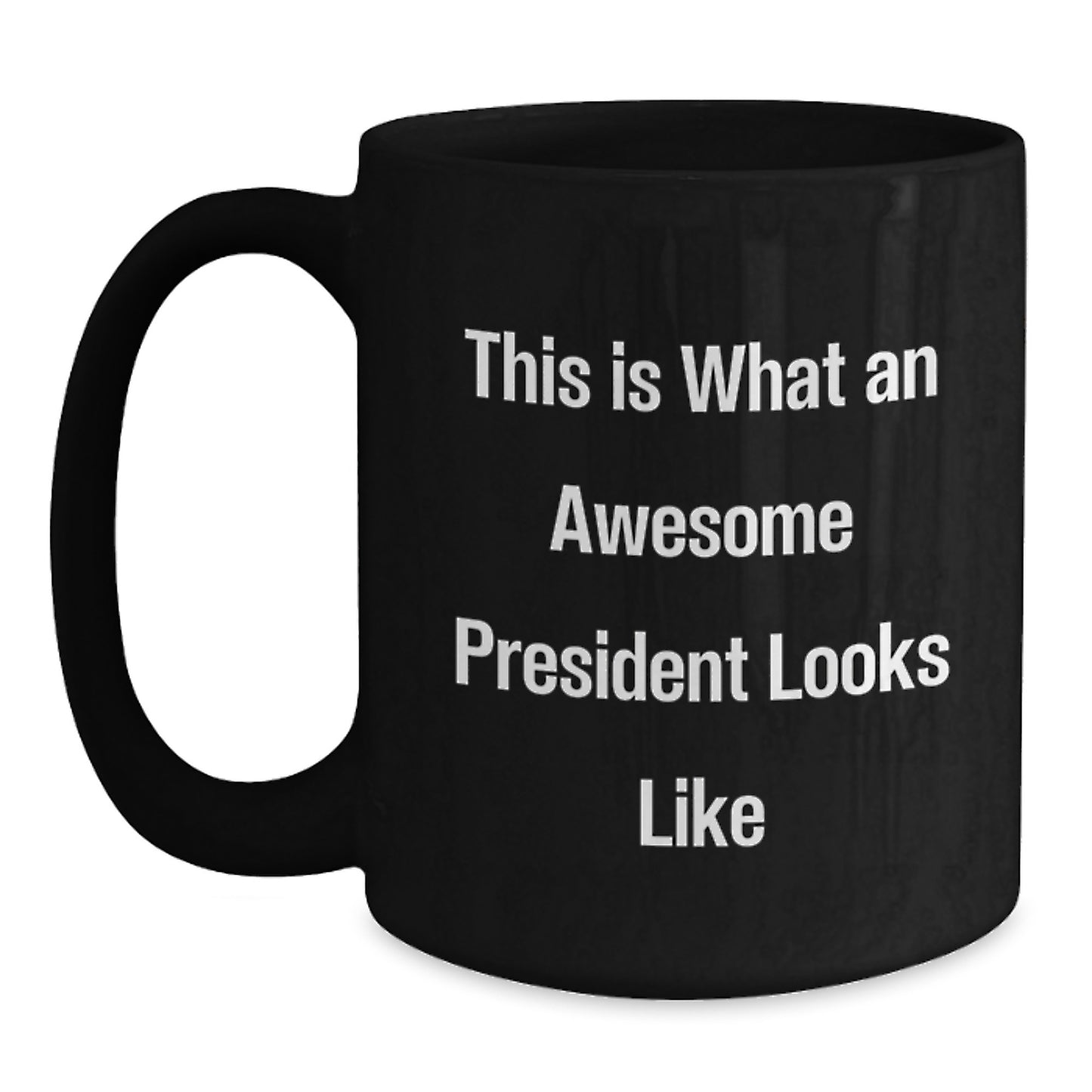 Funny President Gifts for Men from Friends, Black Coffee Mug, Graduation Unique Finds - Main