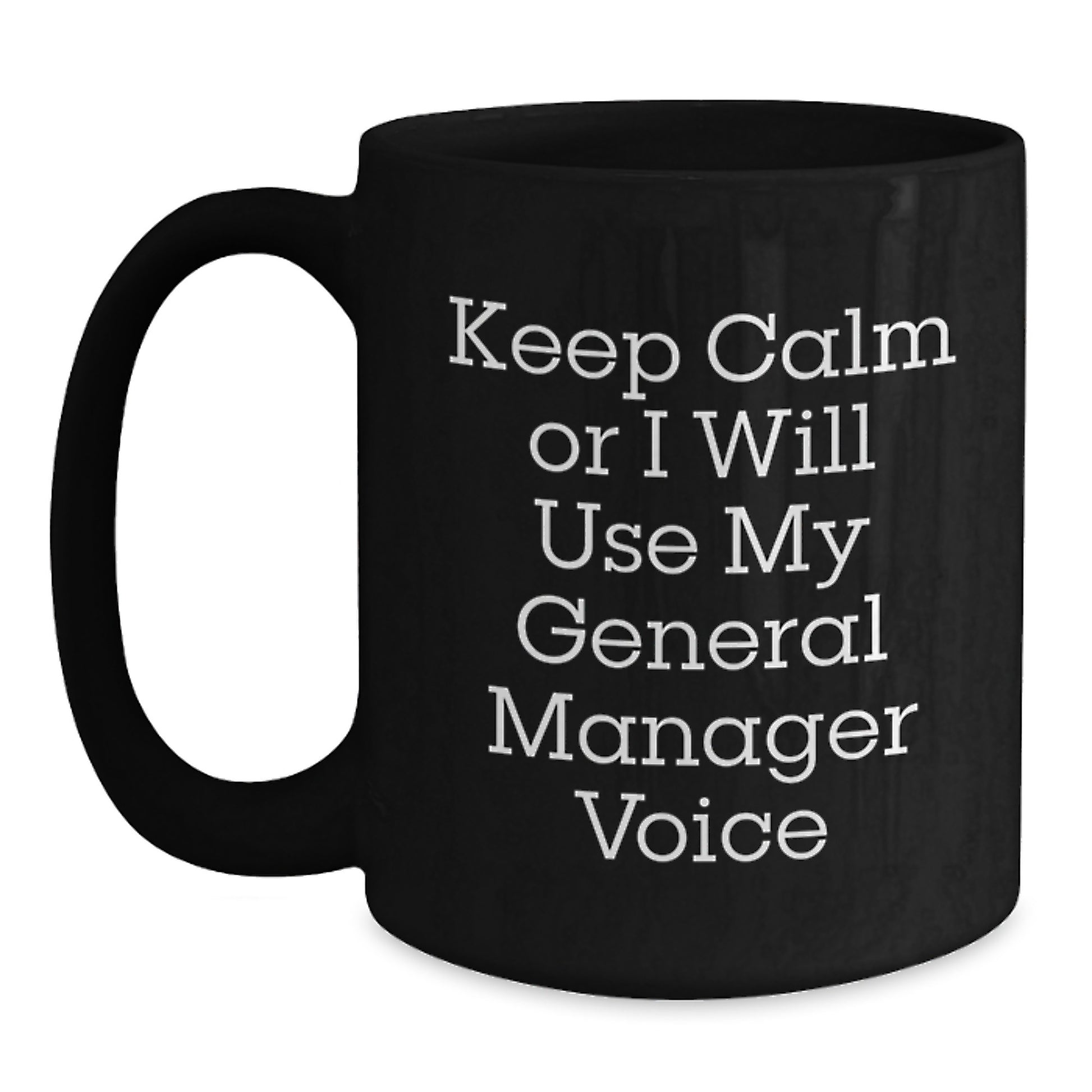 General Manager Keepsake Mug for Him Black Coffee Birthday Gift - Main