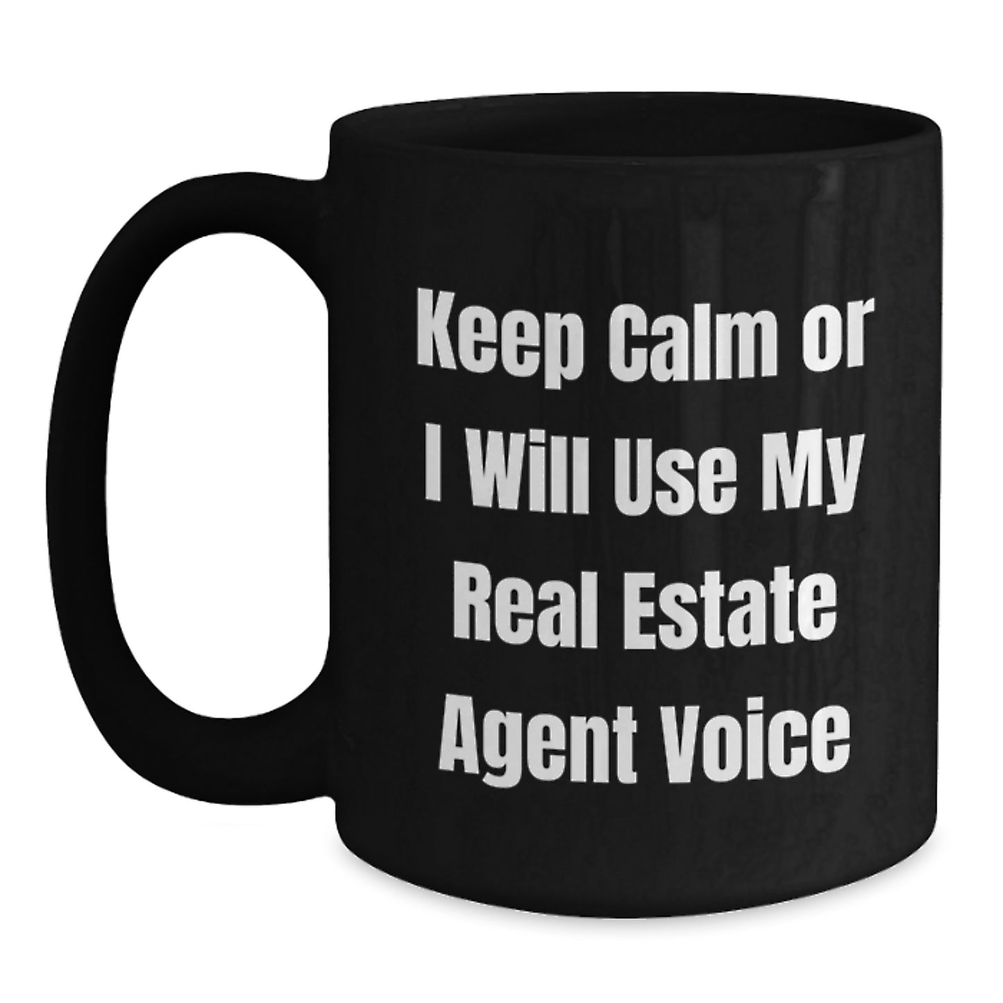 Real Estate Agent Keepsake Mug for Him Graduation Gift Black 11oz - Main