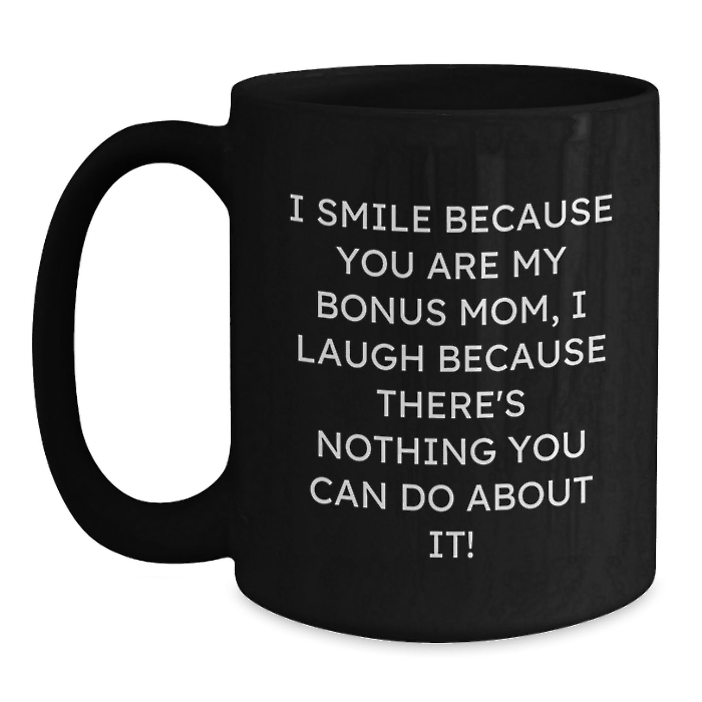 Bonus Mom Keepsake Black Coffee Mug Birthday Gift for Her - Main