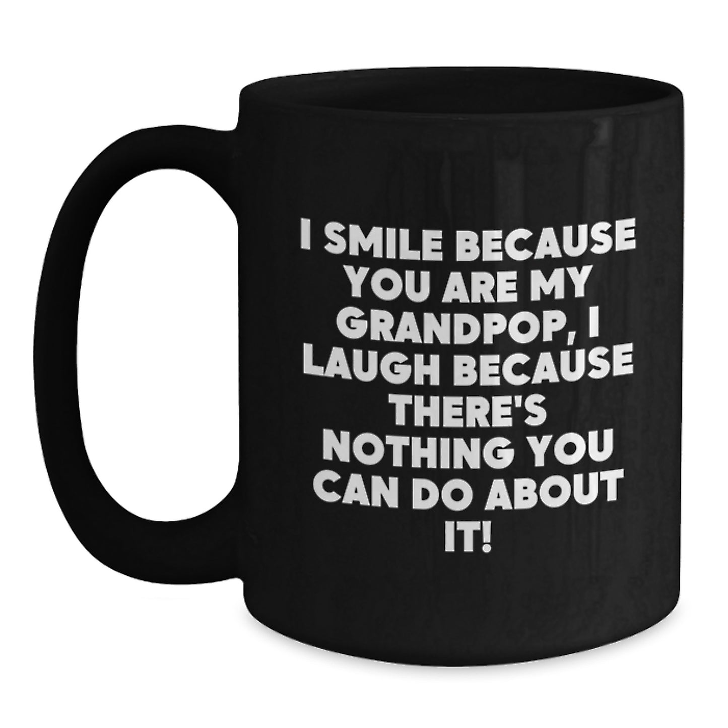 Grandpop Keepsake Black Coffee Mug Birthday Gift for Him Ceramic 11oz - Main