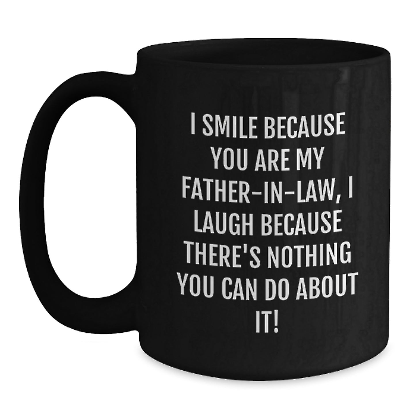 Father-in-law Keepsake Black Coffee Mug Birthday Surprise Gift for Him - Main