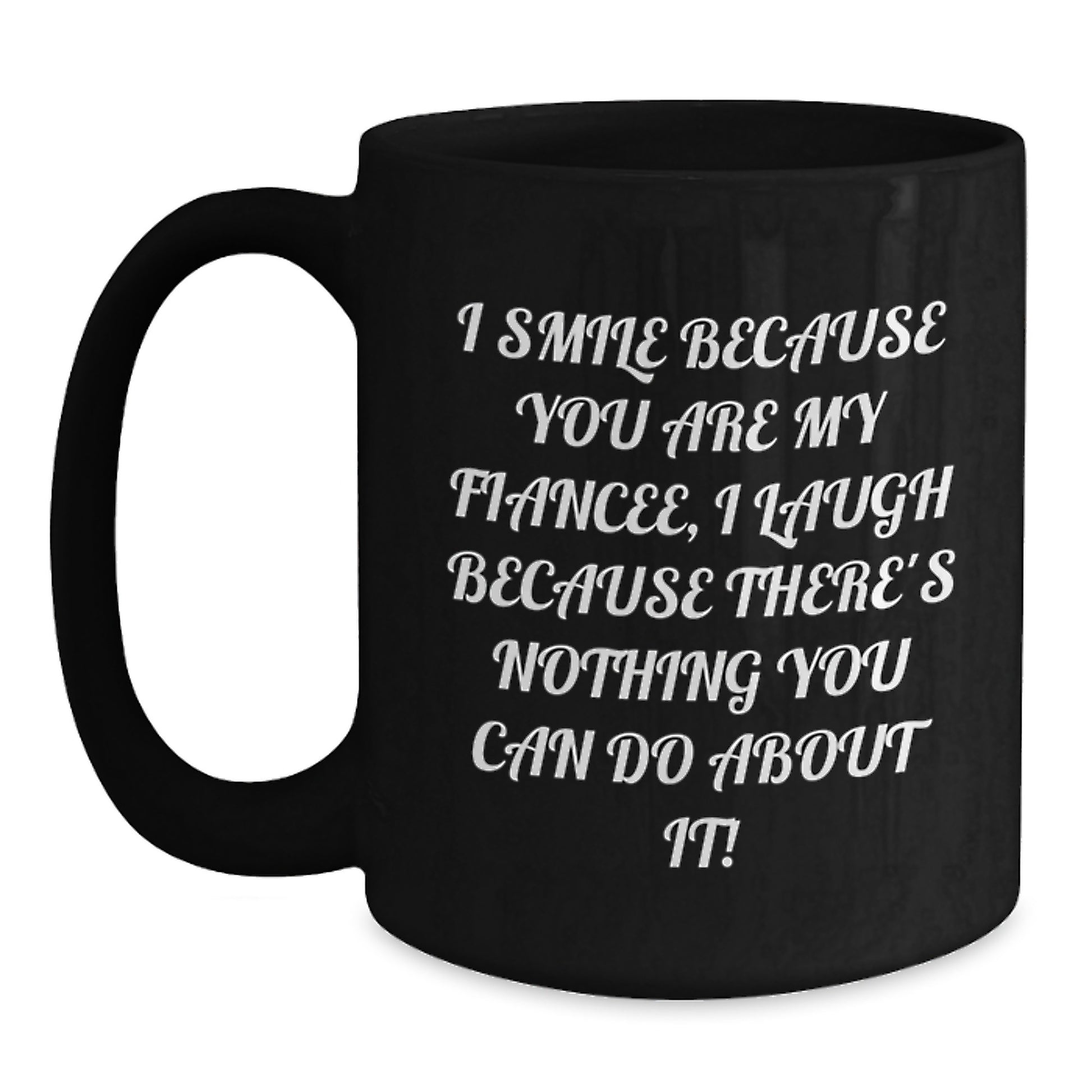 Fiancee Keepsake Black Coffee Mug Surprise Birthday Gift for Him - Main