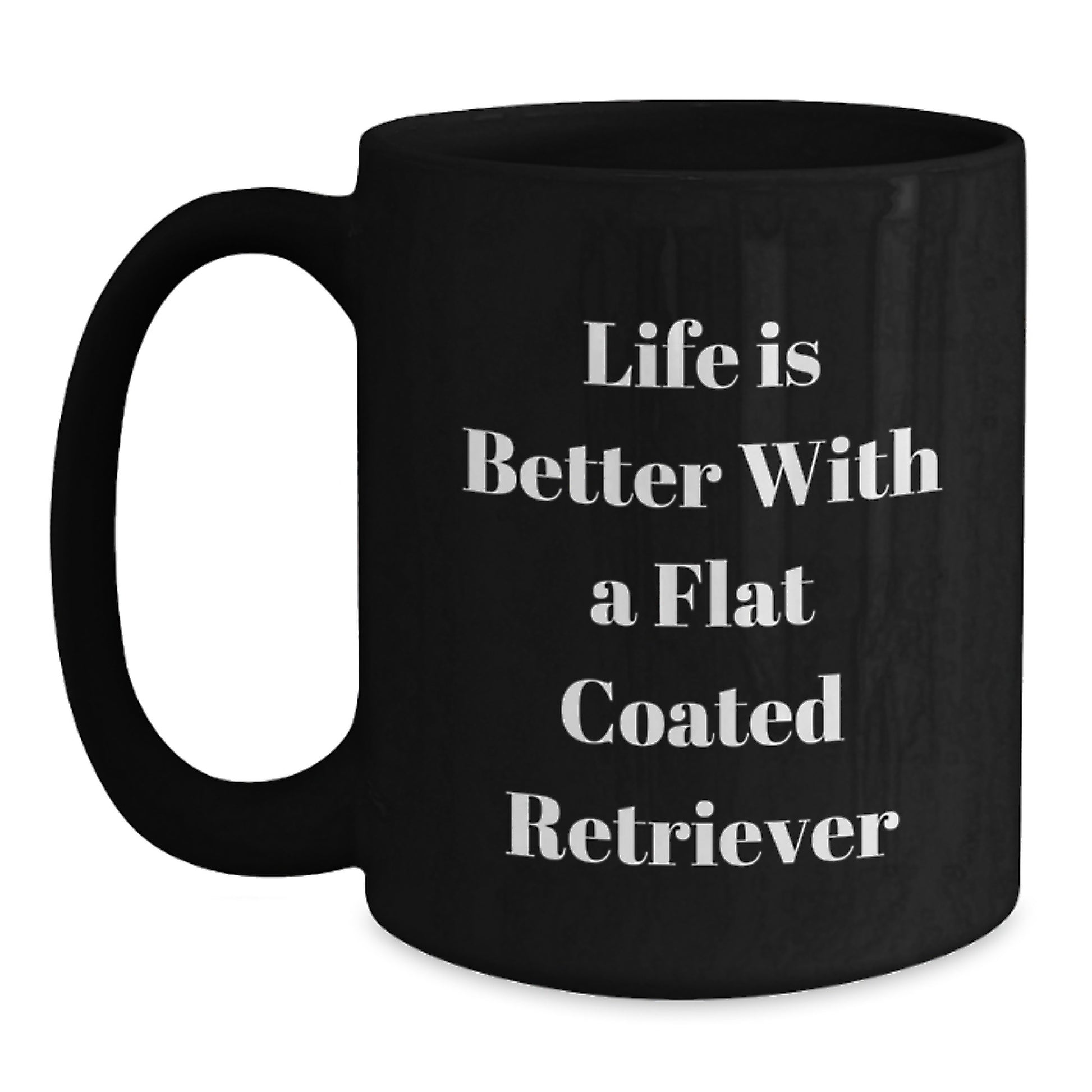 Funny Flat Coated Retriever Dog Gifts, Coffee Lovers, Valentine's Unique Gifts from Friends to Family - Main