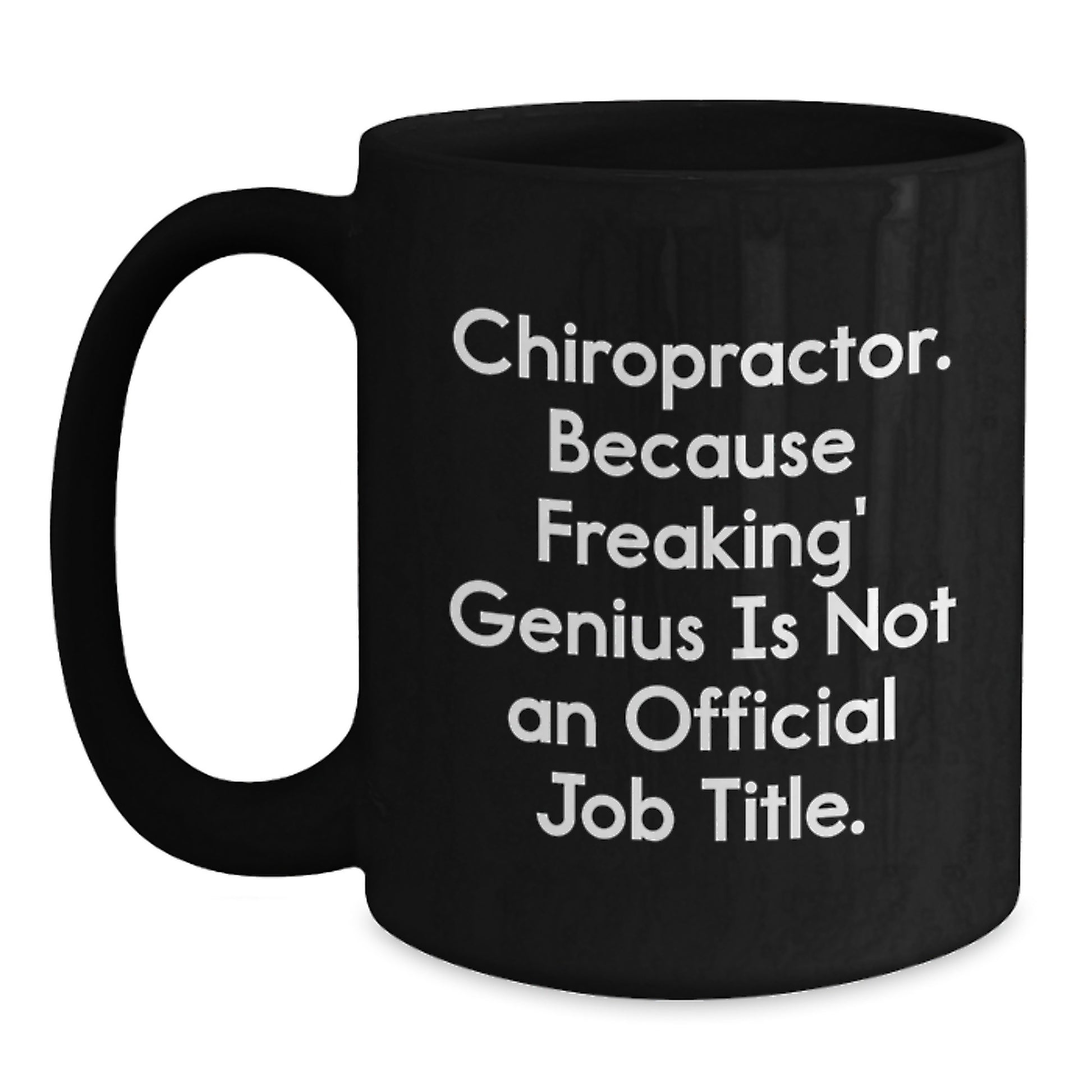 Chiropractor Keepsake Black Coffee Mug for Him Birthday Gift - Main